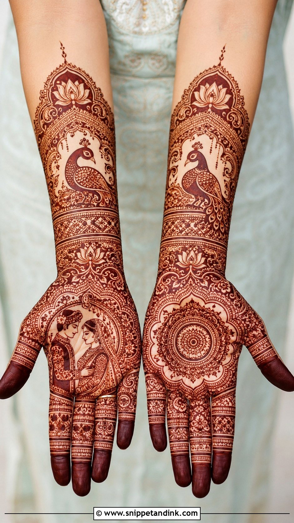 Front Hand Bridal Mehndi Design - Snippet and Ink - 35 Mehndi Design Pictures Ideas