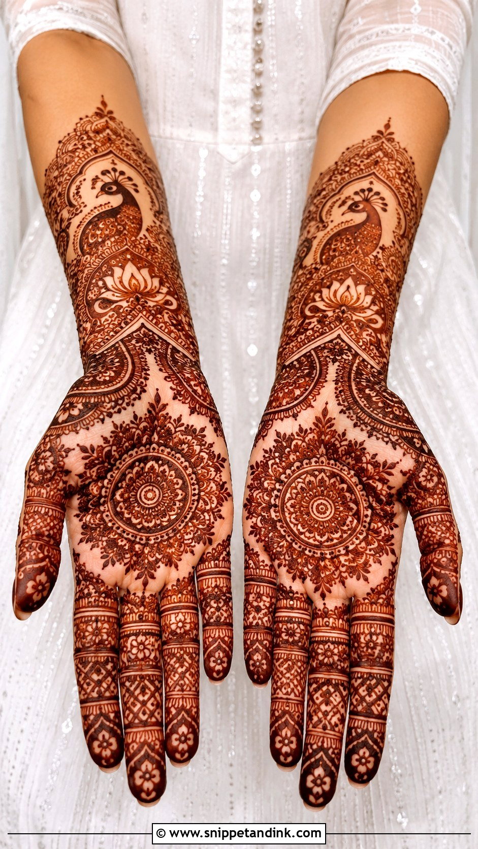 Front Hand Bridal Mehndi Design - Snippet and Ink - 35 New Bridal Mehndi Designs