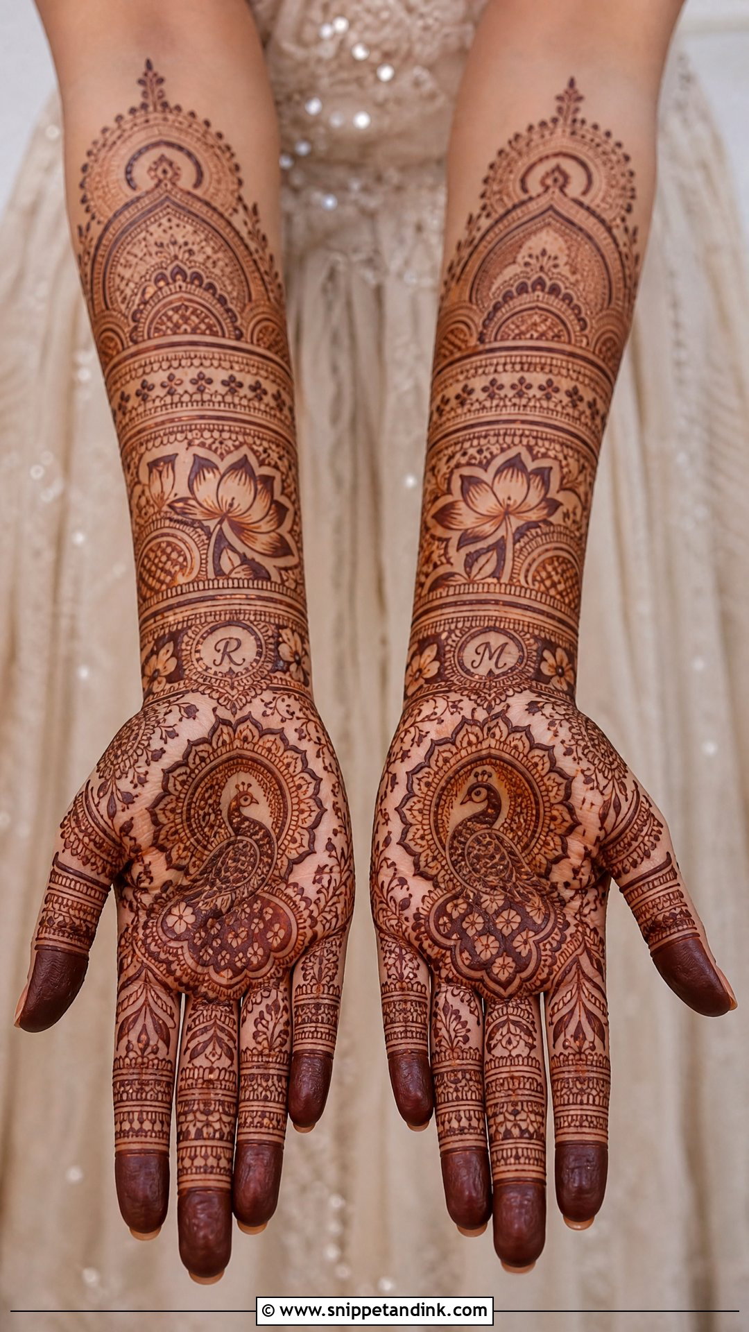 Front Hand Bridal Mehndi Design - Snippet and Ink - 20 Bridal Mehndi Mehandi Designs for Hands Brides Indian Weddings