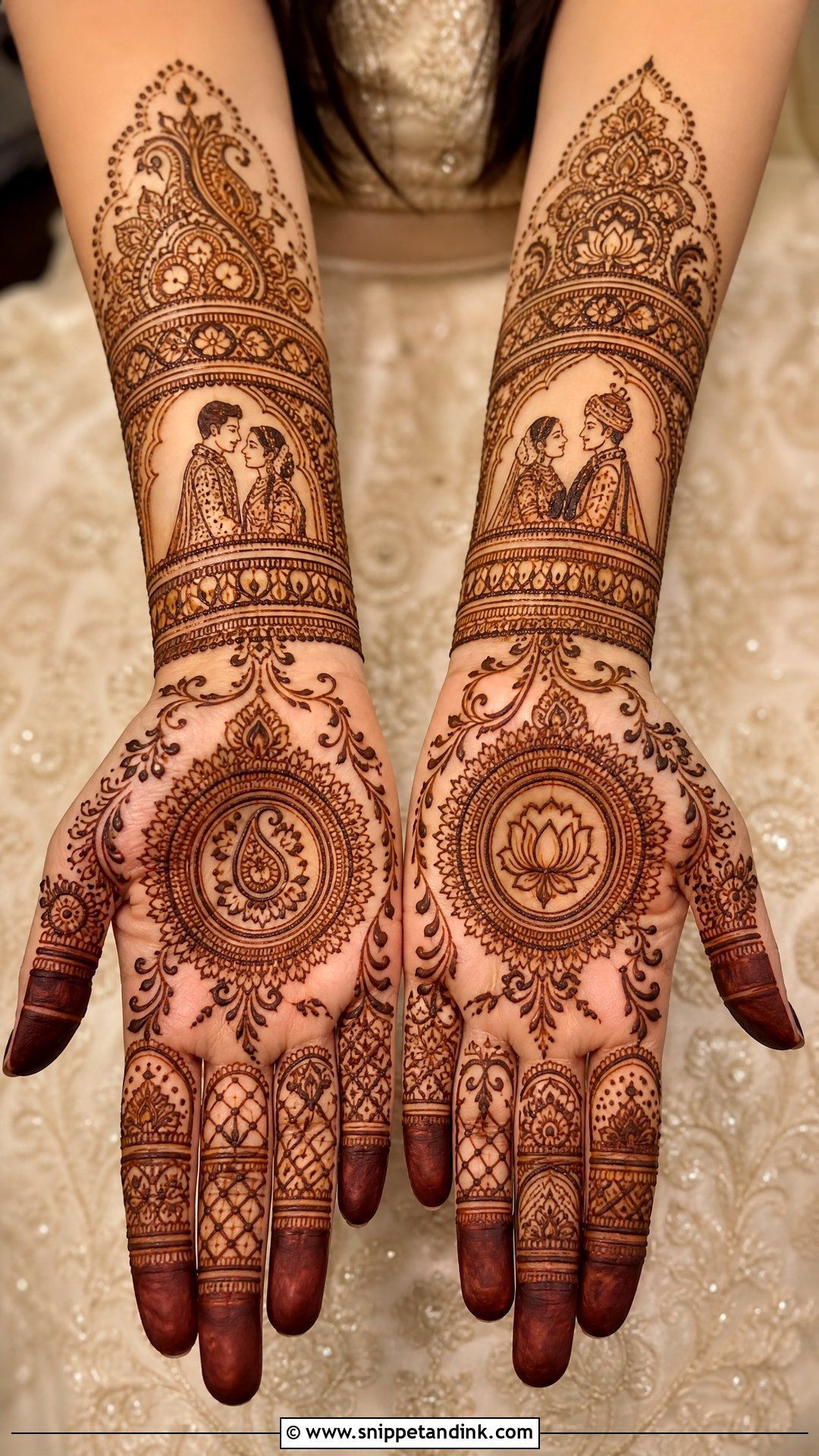 Front Hand Bridal Mehndi Design - Snippet and Ink - 20 Bridal Mehndi Startup Design Ideas
