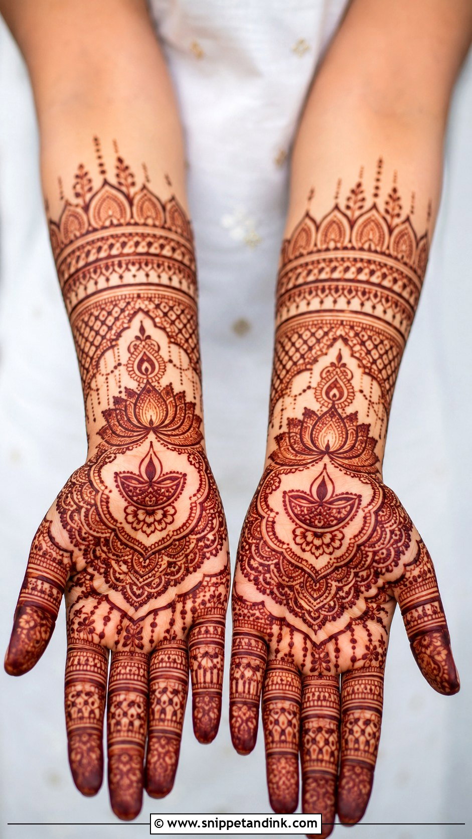 Front Hand Diwali Mehndi Design - Snippet and Ink - 35 Stylish Front Hand Mehndi Designs