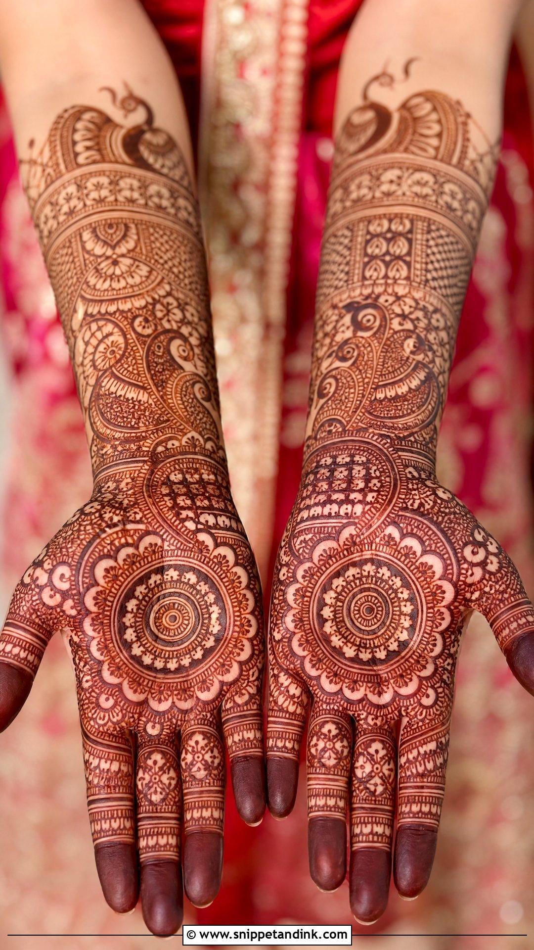Front Hand Dulhan Mehndi Design - Snippet and Ink - 30 Dulhan Mehndi Designs Indian Weddings