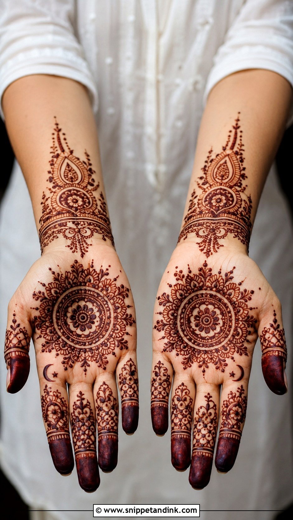 Front Hand Eid Mehndi Design - Snippet and Ink - 35 Mehndi Designs for Eid