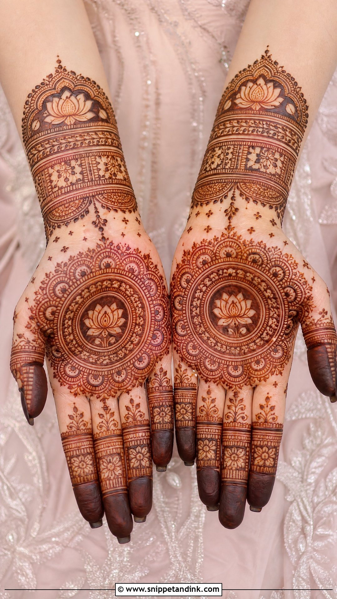 Front Hand Engagement Mehendi Design - Snippet and Ink - 30 Engagement Mehendi Design Hands Ideas