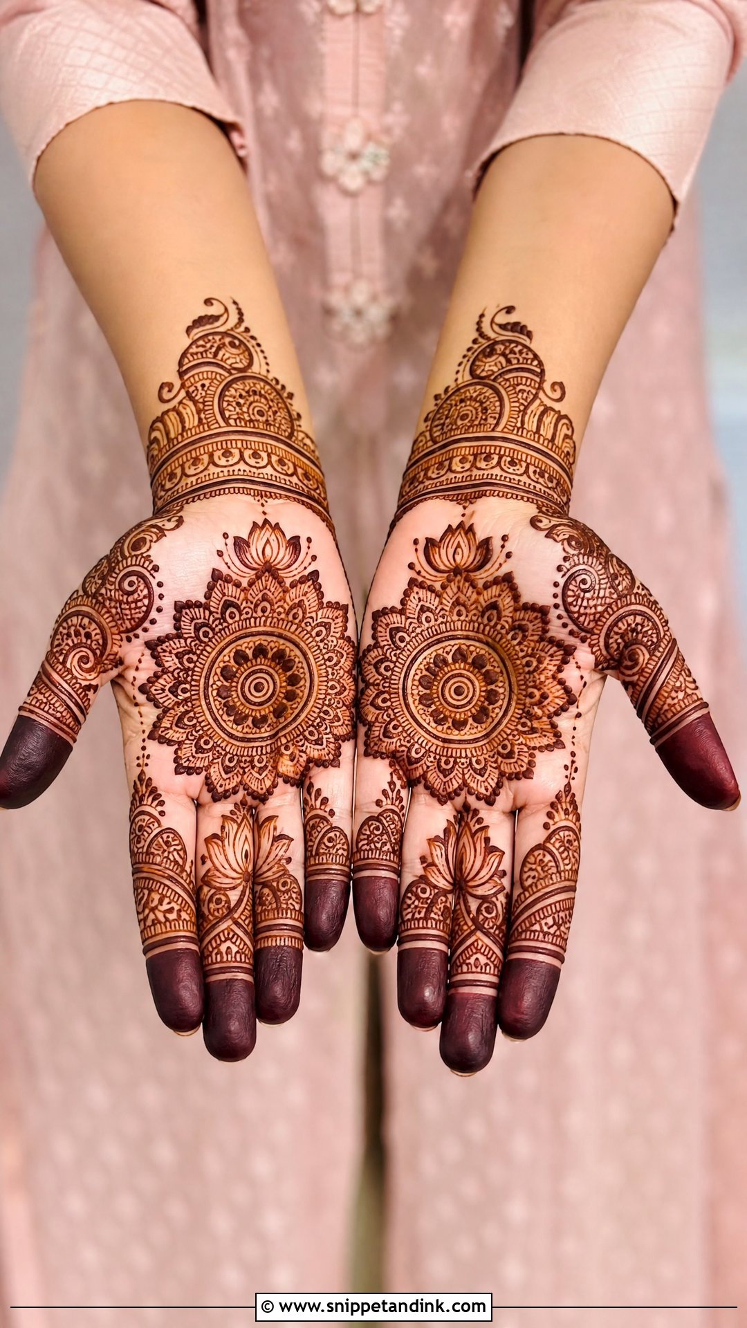 Front Hand Engagement Mehndi Design - Snippet and Ink - 25 Mehndi Designs for Engagement