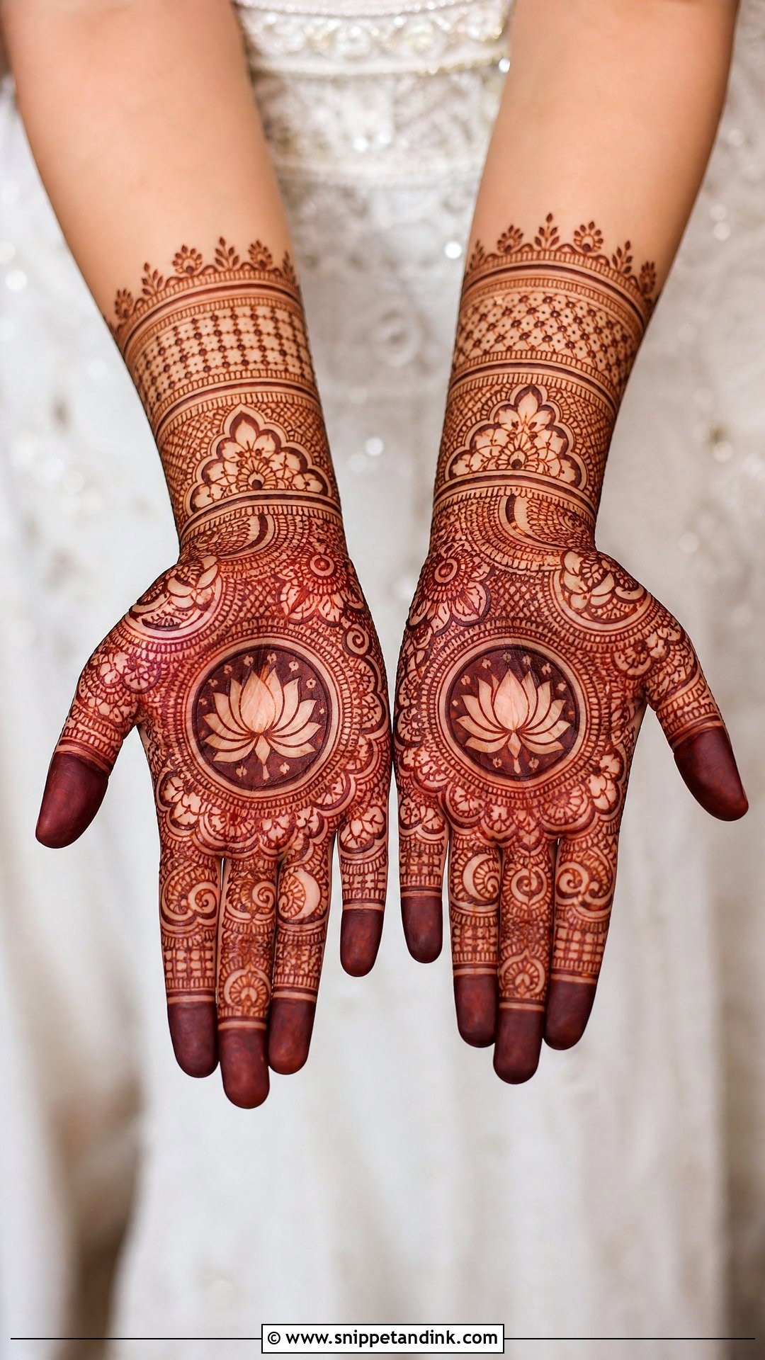 Front Hand Engagement Mehndi For Bride - Snippet and Ink - 20 Engagement Mehndi for Bride Ideas