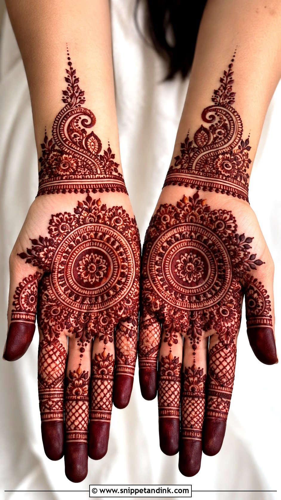 Front Hand Fancy Mehndi Design - Snippet and Ink - 35 Fancy Mehndi Designs