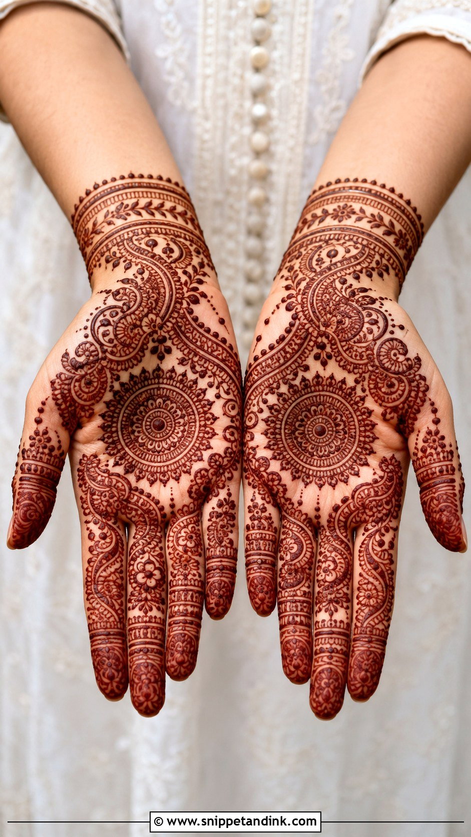 Front Hand Festive Mehndi Design - Snippet and Ink - 35 Latest Unique Front Hand Mehndi Designs