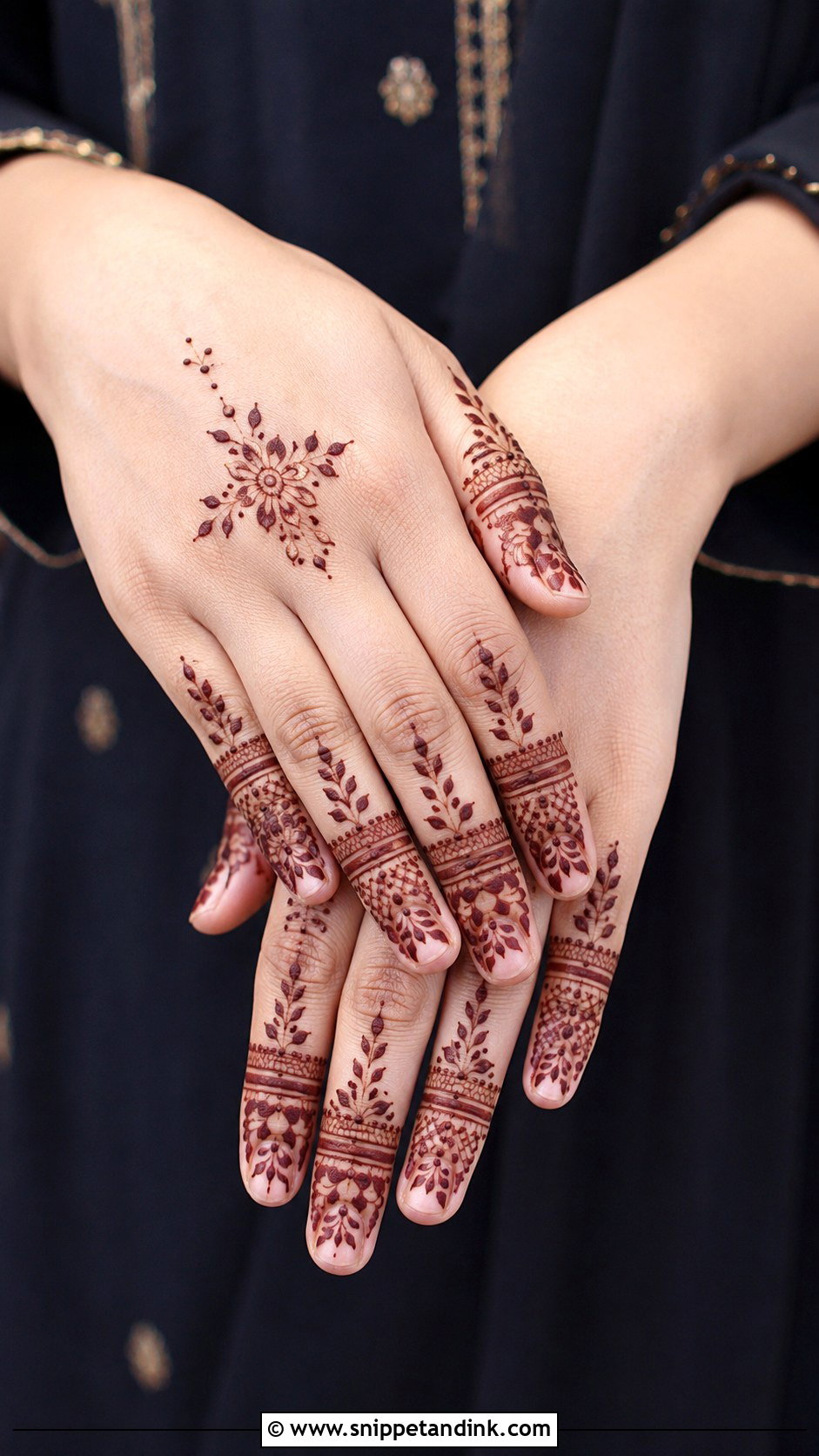 Front Hand Finger Mehndi Design - Snippet and Ink - 35 Latest Unique Front Hand Mehndi Designs