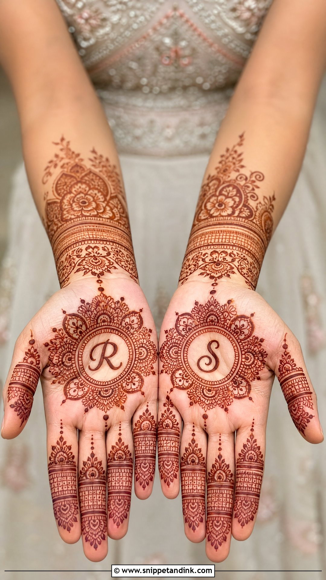 Front Hand Groom Mehndi Design - Snippet and Ink - 30 Mehndi Designs for Groom for Men