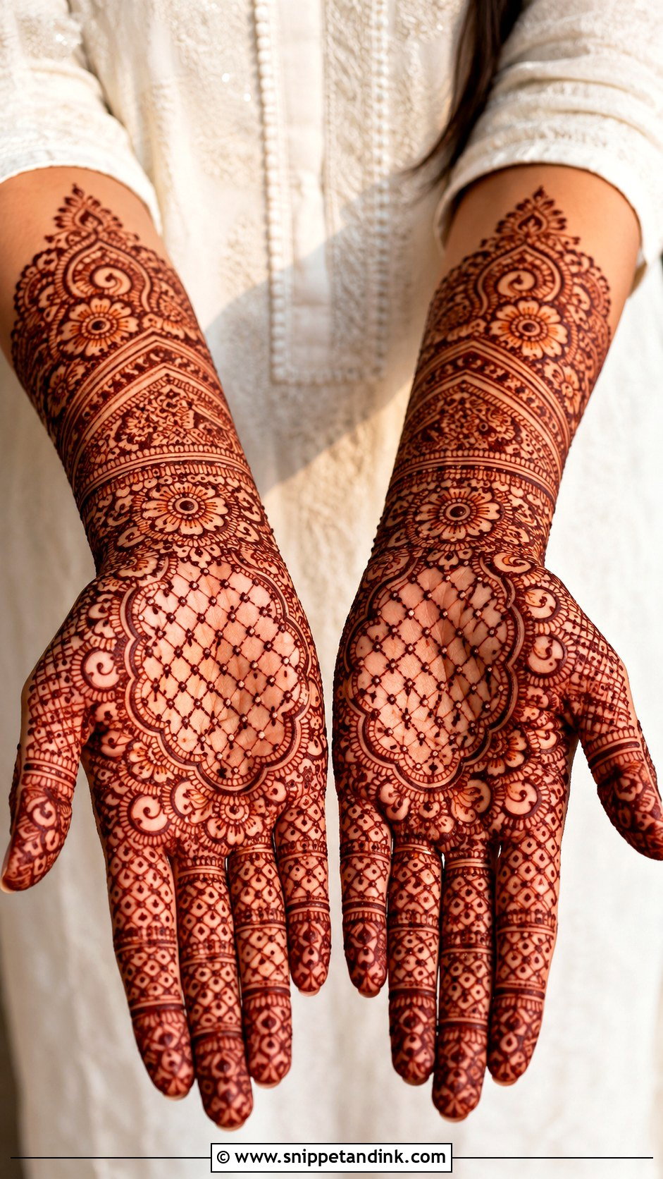 Front Hand Jaali Mehndi Design - Snippet and Ink - 35 Latest Unique Front Hand Mehndi Designs