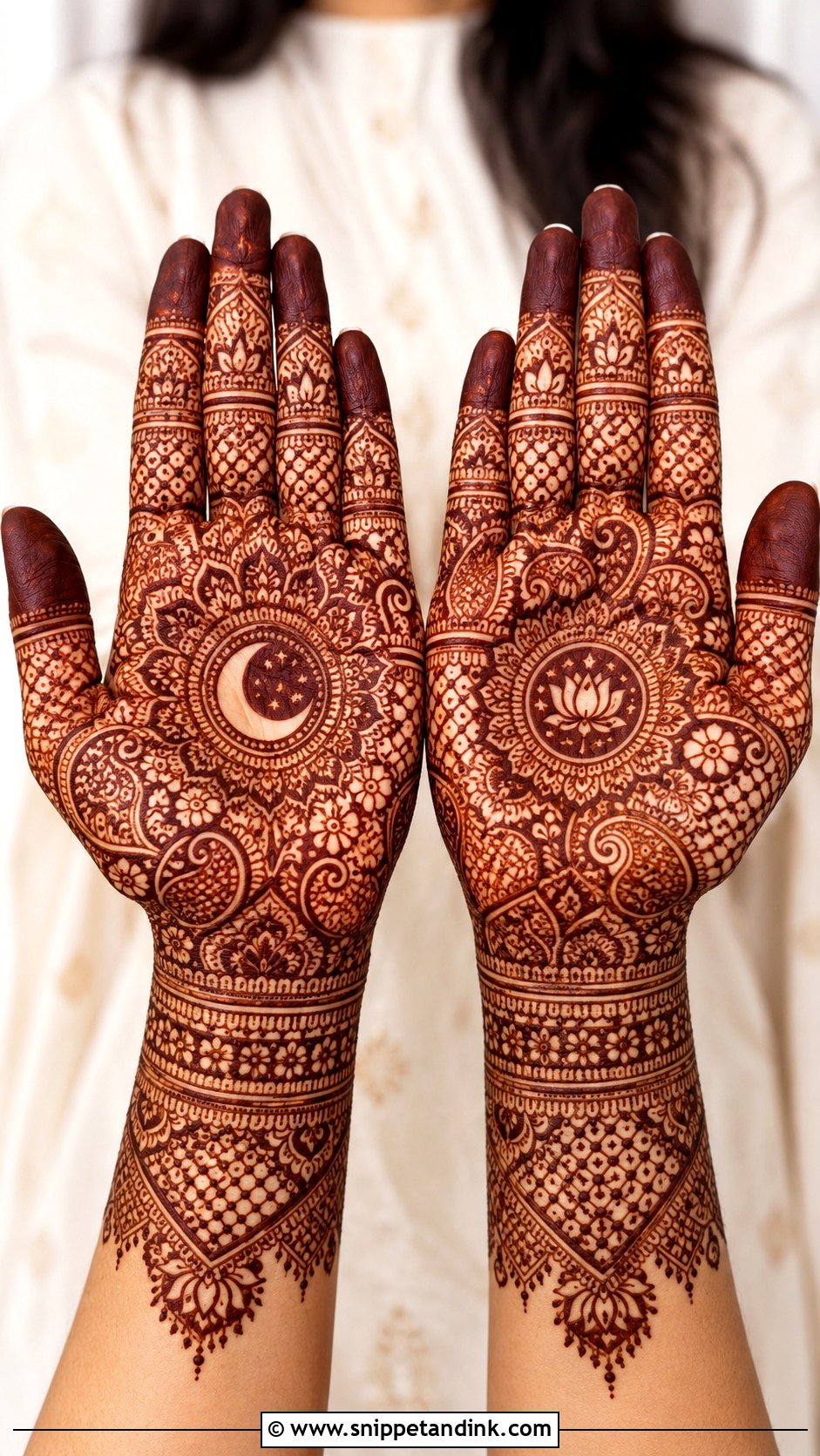 Front Hand Karva Chauth Mehndi Design - Snippet and Ink - 35 Front Hand Mehndi Designs