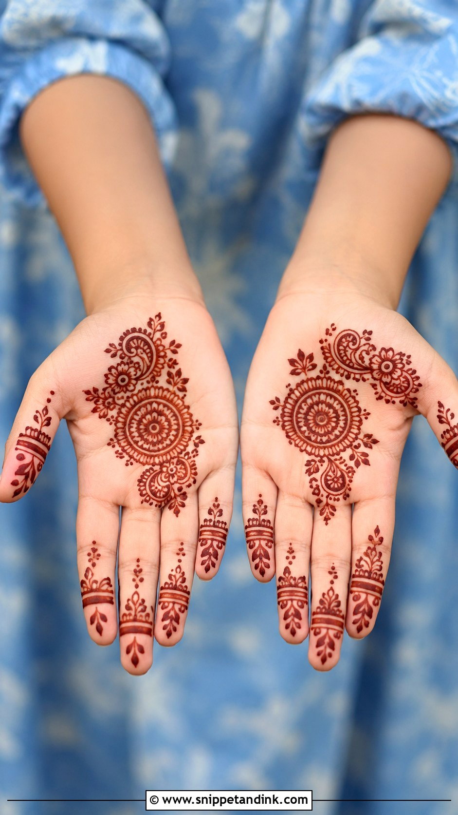 Front Hand Kids Mehndi Design - Snippet and Ink - 35 Latest Unique Front Hand Mehndi Designs