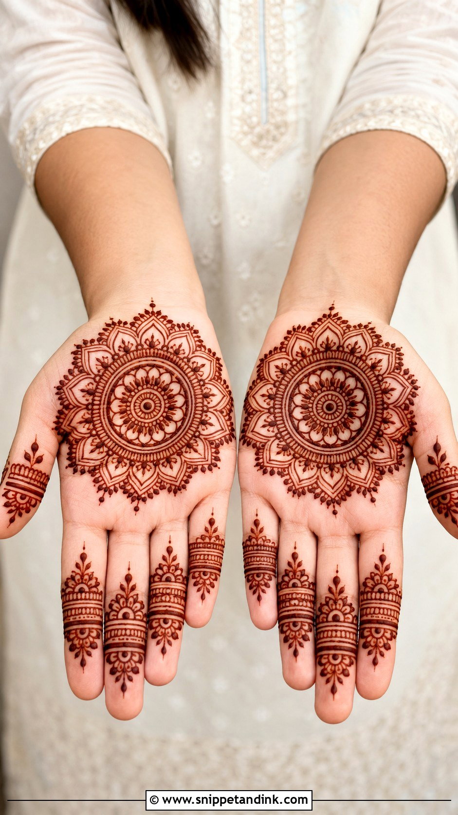 Front Hand Mandala Mehndi Design - Snippet and Ink - 35 Latest Unique Front Hand Mehndi Designs