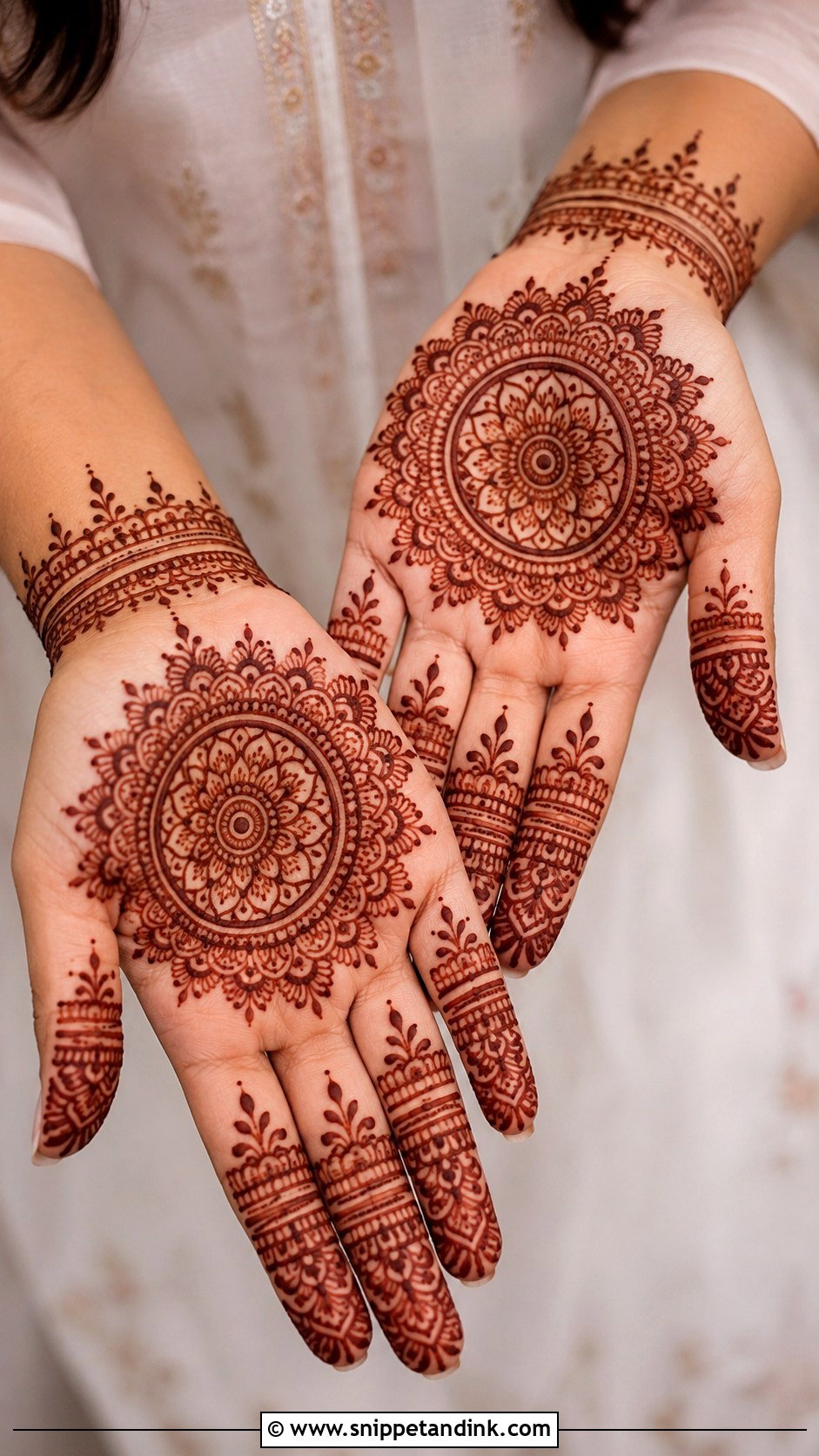 Front Hand Mandala Mehndi Design - Snippet and Ink - 35 Modern Front Hand Mehndi Designs