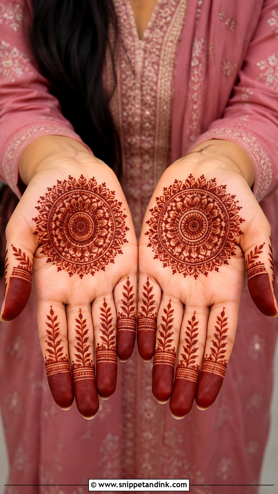 Front Hand Mandala Mehndi Design - Snippet and Ink - 35 Traditional Mehndi Designs