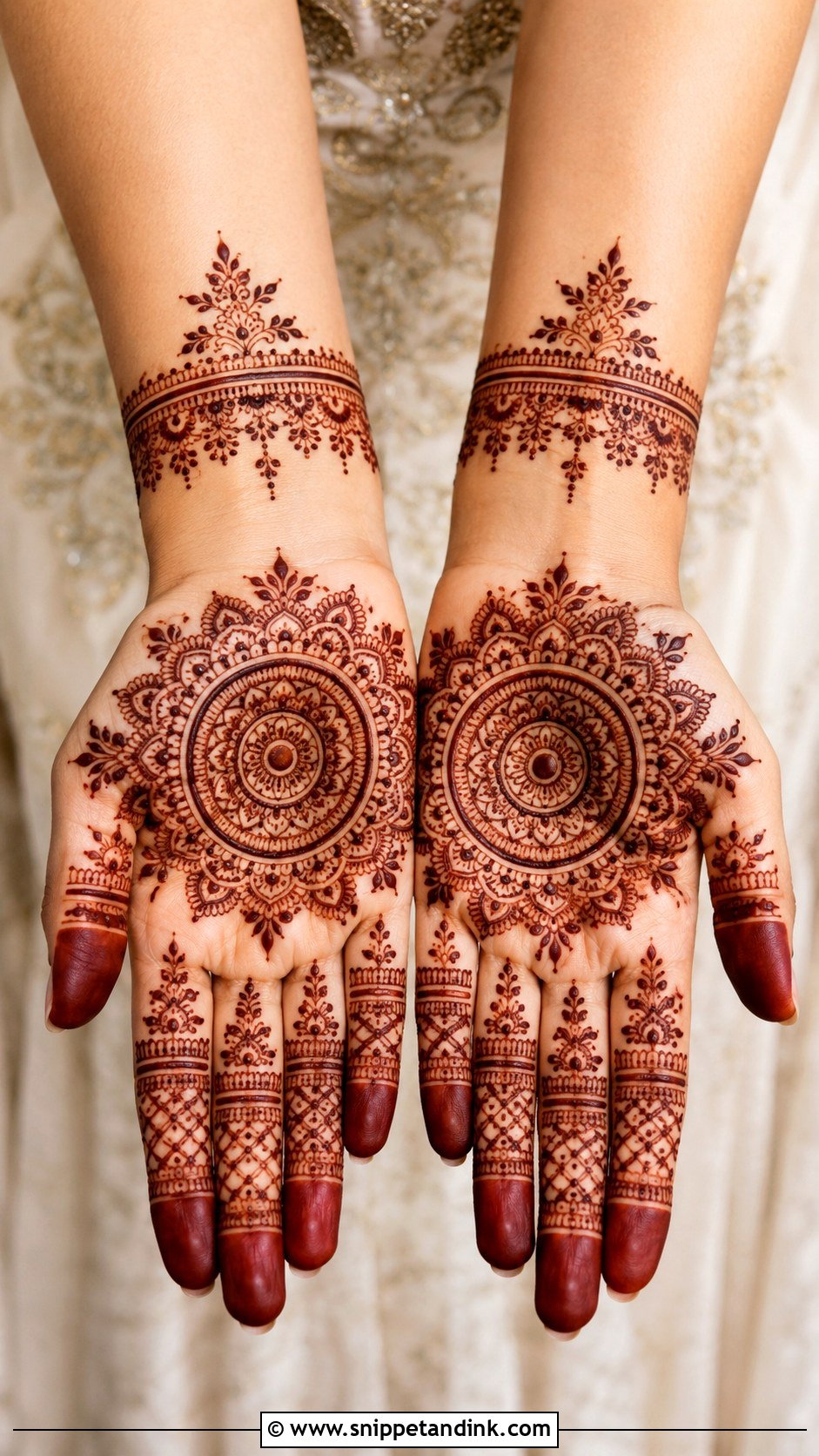 Front Hand Mandala Mehndi - Snippet and Ink - 30 New Unique Mehndi Designs