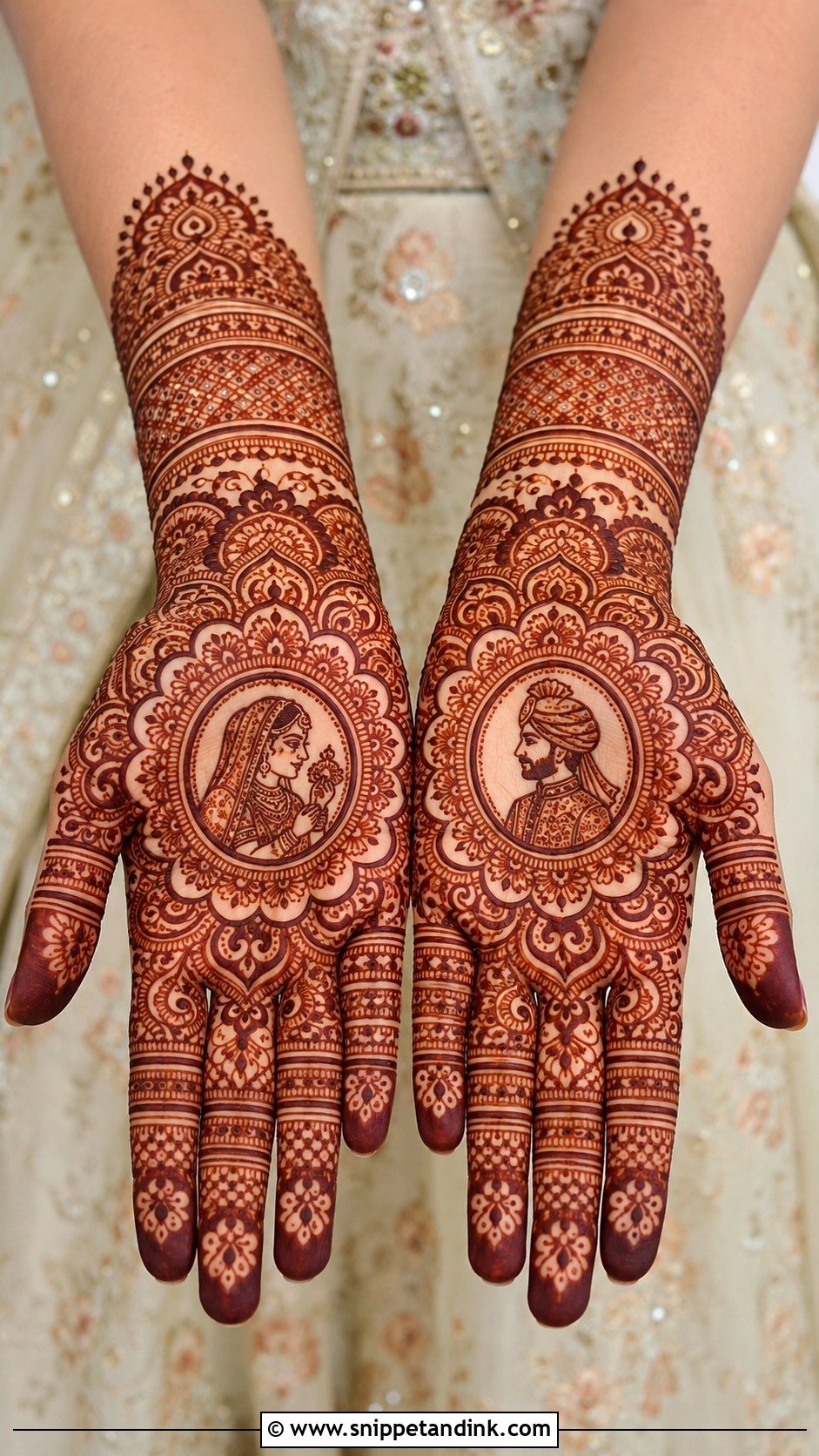 Front Hand Marwari Mehndi Design - Snippet and Ink - 30 Marwari Mehndi Design Ideas