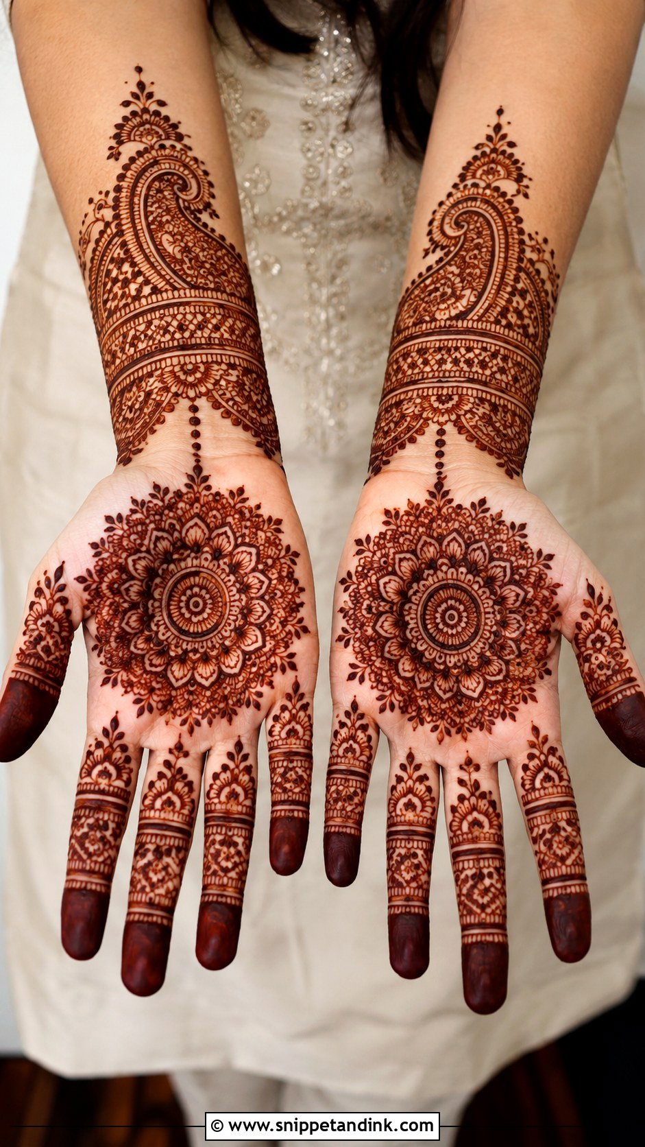Front Hand Mehndi Design - Snippet and Ink - 35 Mehndi Art Designs