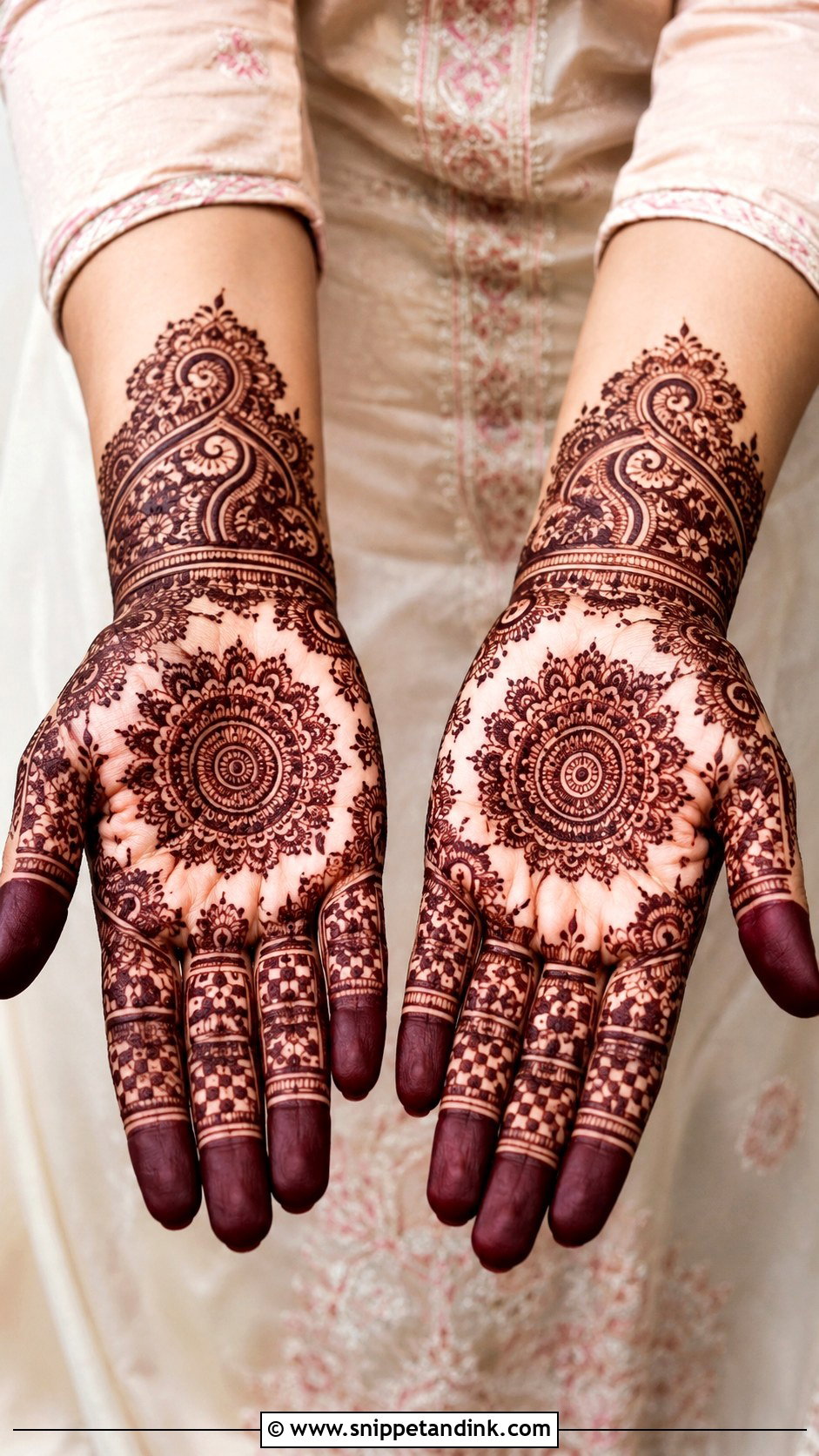 Front Hand Mehndi Design - Snippet and Ink - 35 Trending Mehndi Designs