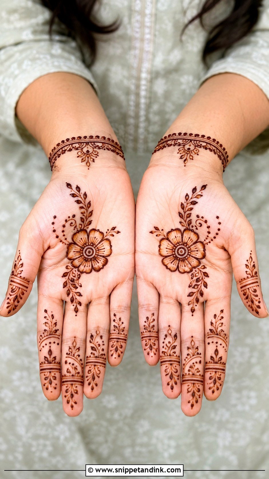 Front Hand Mehndi Design For Beginners - Snippet and Ink - 35 Front Mehndi Design Ideas