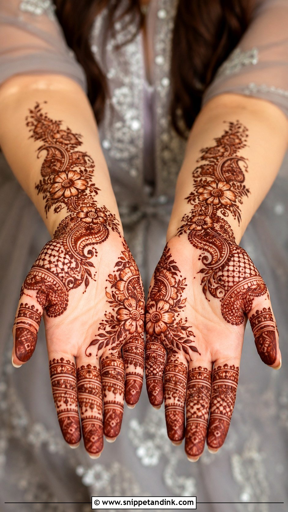 Front Hand Mehndi Design For Bridesmaid - Snippet and Ink - 35 Beautiful Front Hand Mehndi Design Ideas