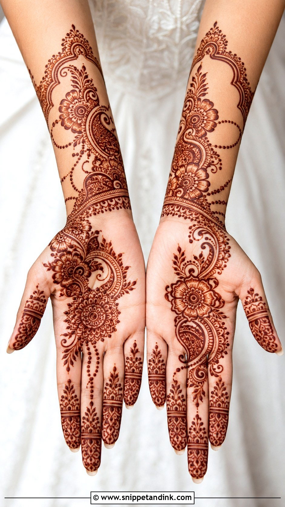 Front Hand Mehndi Design For Bridesmaids - Snippet and Ink - 35 Front Mehndi Design Ideas