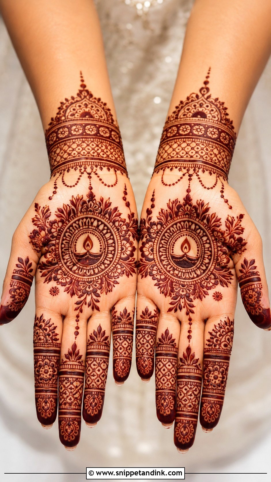 Front Hand Mehndi Design For Diwali - Snippet and Ink - 35 Trendy Front Hand Mehndi Designs