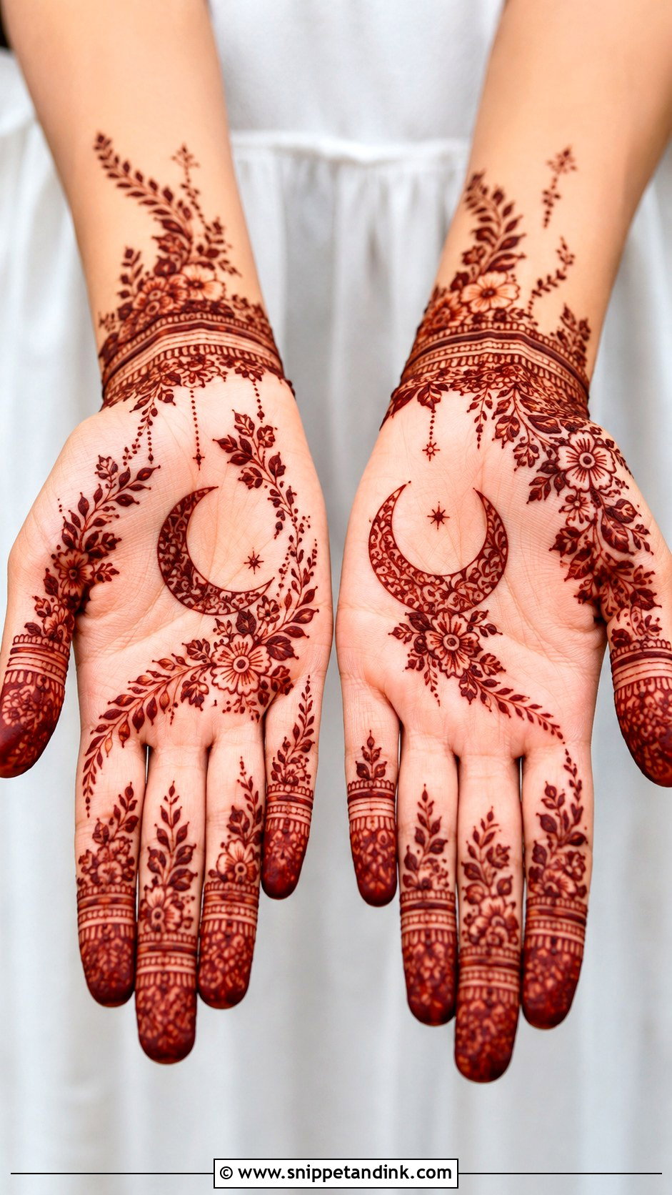 Front Hand Mehndi Design For Eid - Snippet and Ink - 35 Front Mehndi Designs
