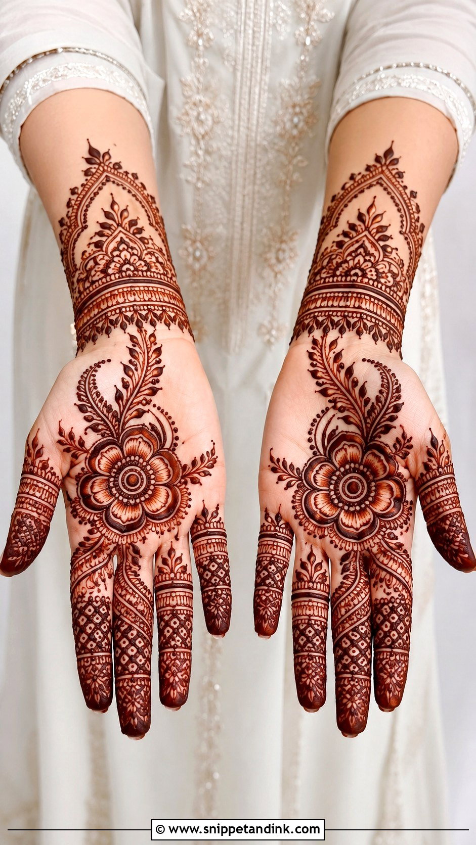 Front Hand Mehndi Design For Eid - Snippet and Ink - 35 Beautiful Front Hand Mehndi Design Ideas