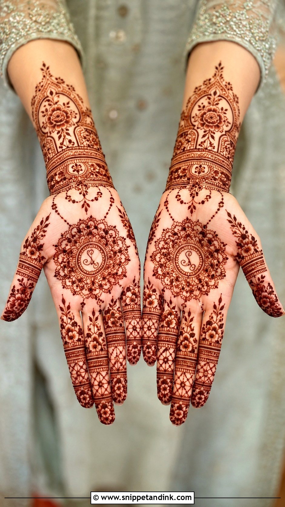Front Hand Mehndi Design For Engagement - Snippet and Ink - 35 Trendy Front Hand Mehndi Designs
