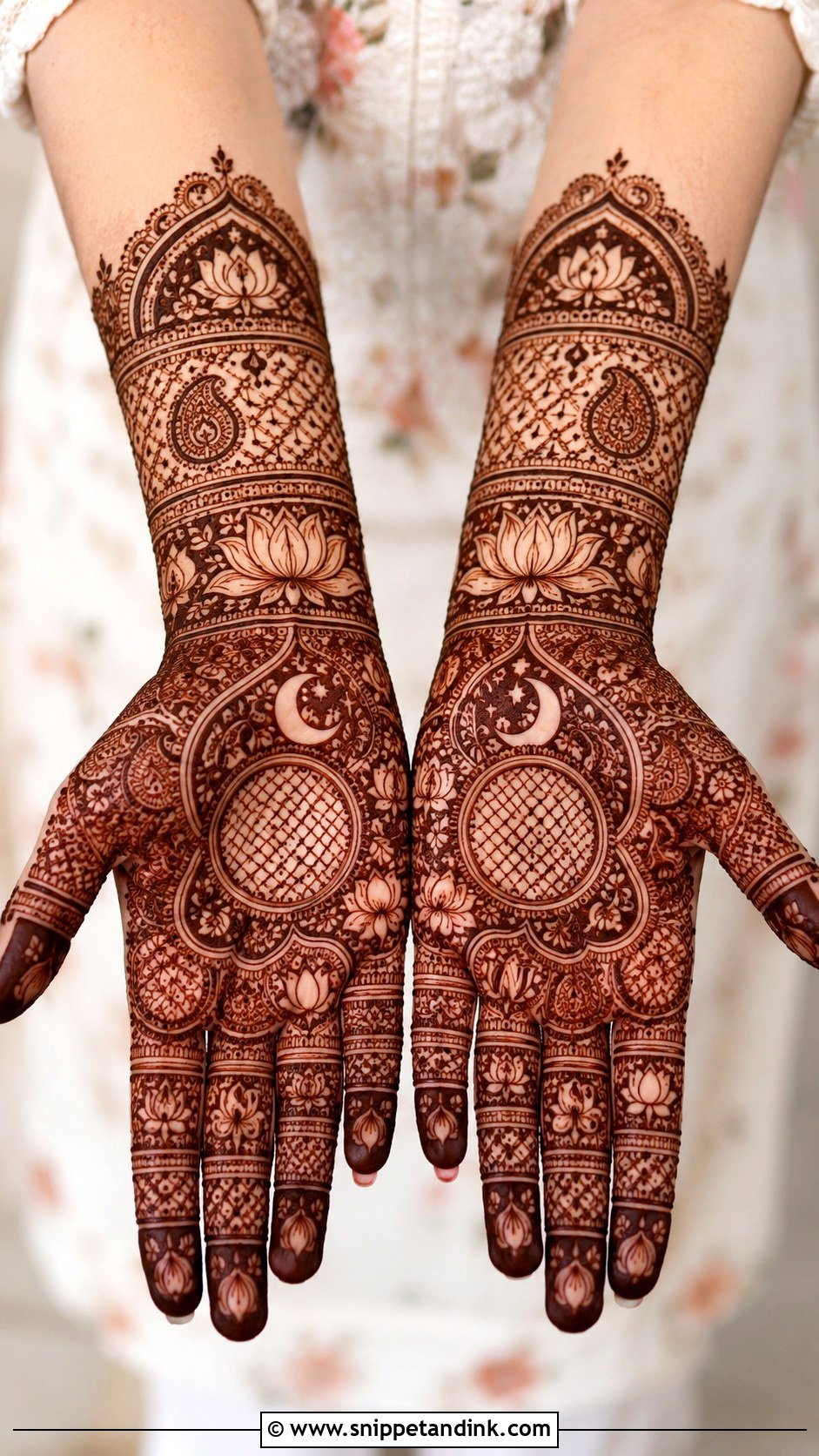 Front Hand Mehndi Design For Karwa Chauth - Snippet and Ink - 35 Trendy Front Hand Mehndi Designs