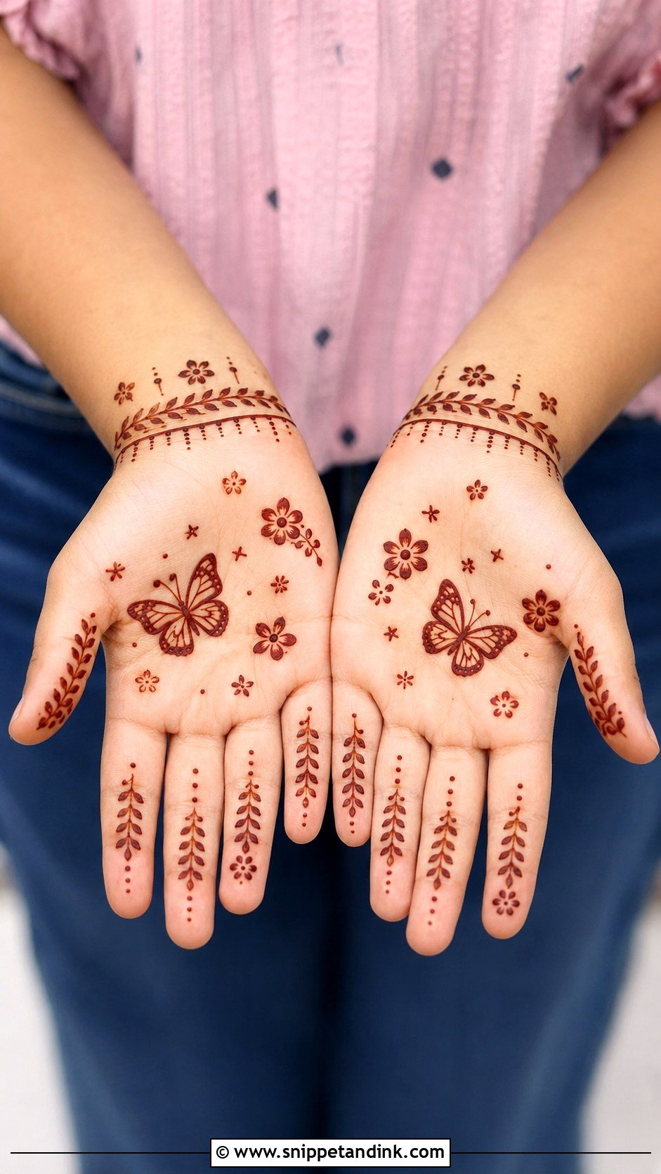 Front Hand Mehndi Design For Kids - Snippet and Ink - 35 Front Mehndi Design Ideas