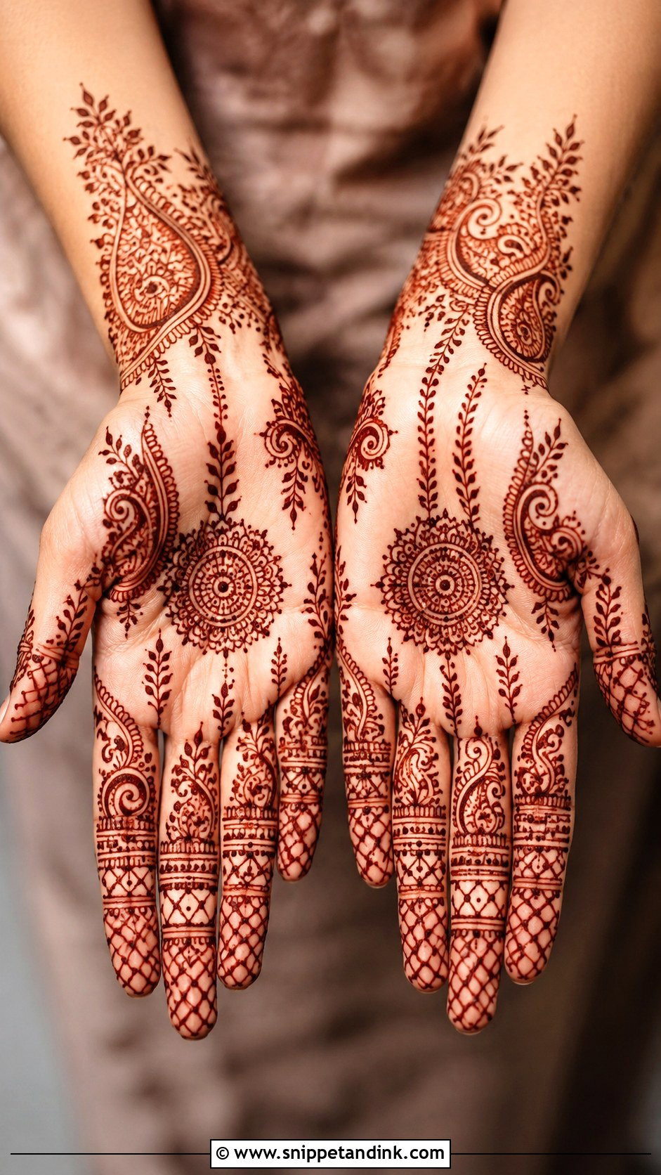 Front Hand Mehndi Design For Short Fingers - Snippet and Ink - 35 Beautiful Front Hand Mehndi Design Ideas