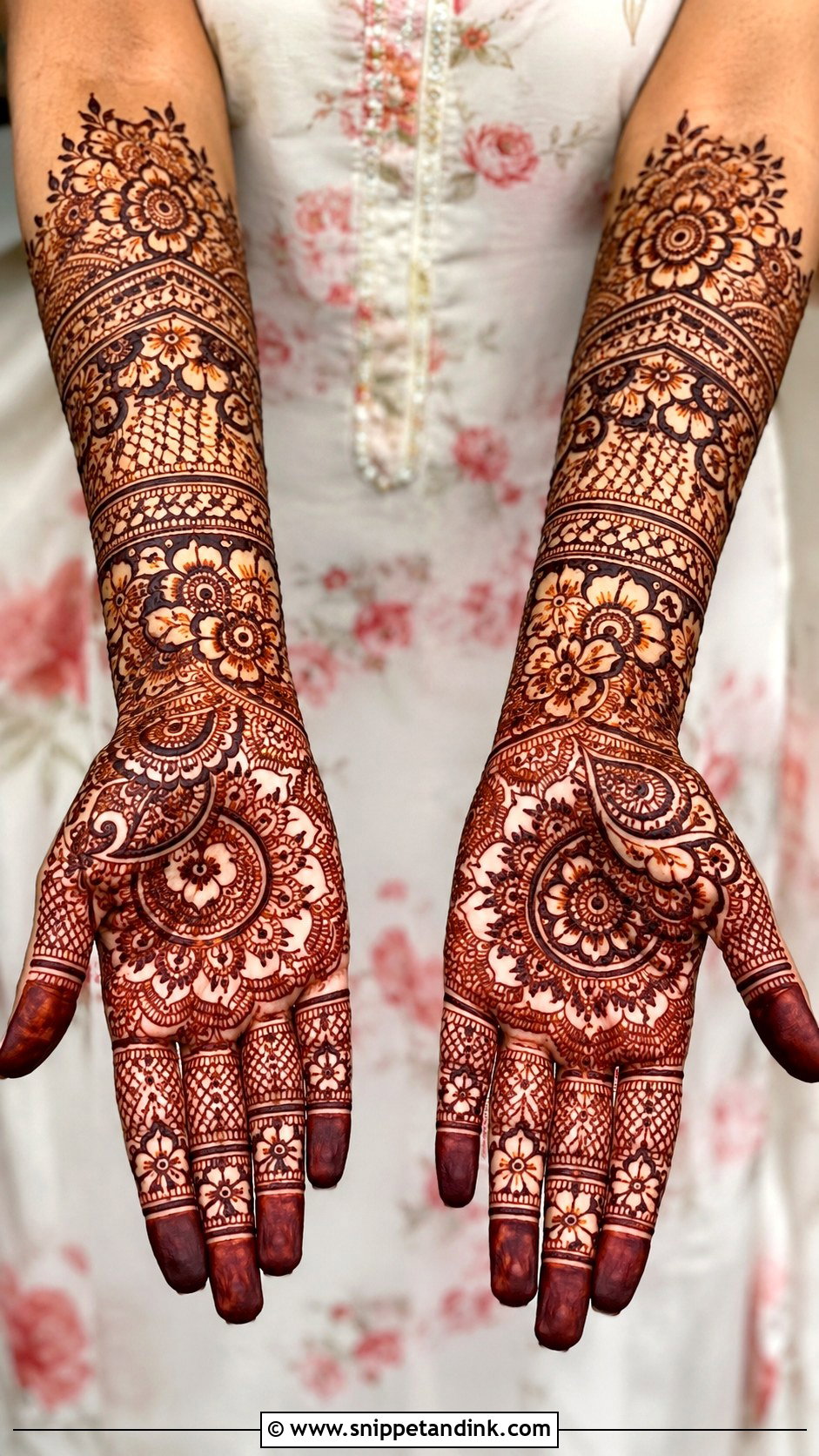 Front Hand Mehndi Design For Wedding - Snippet and Ink - 35 Front Mehndi Design Ideas