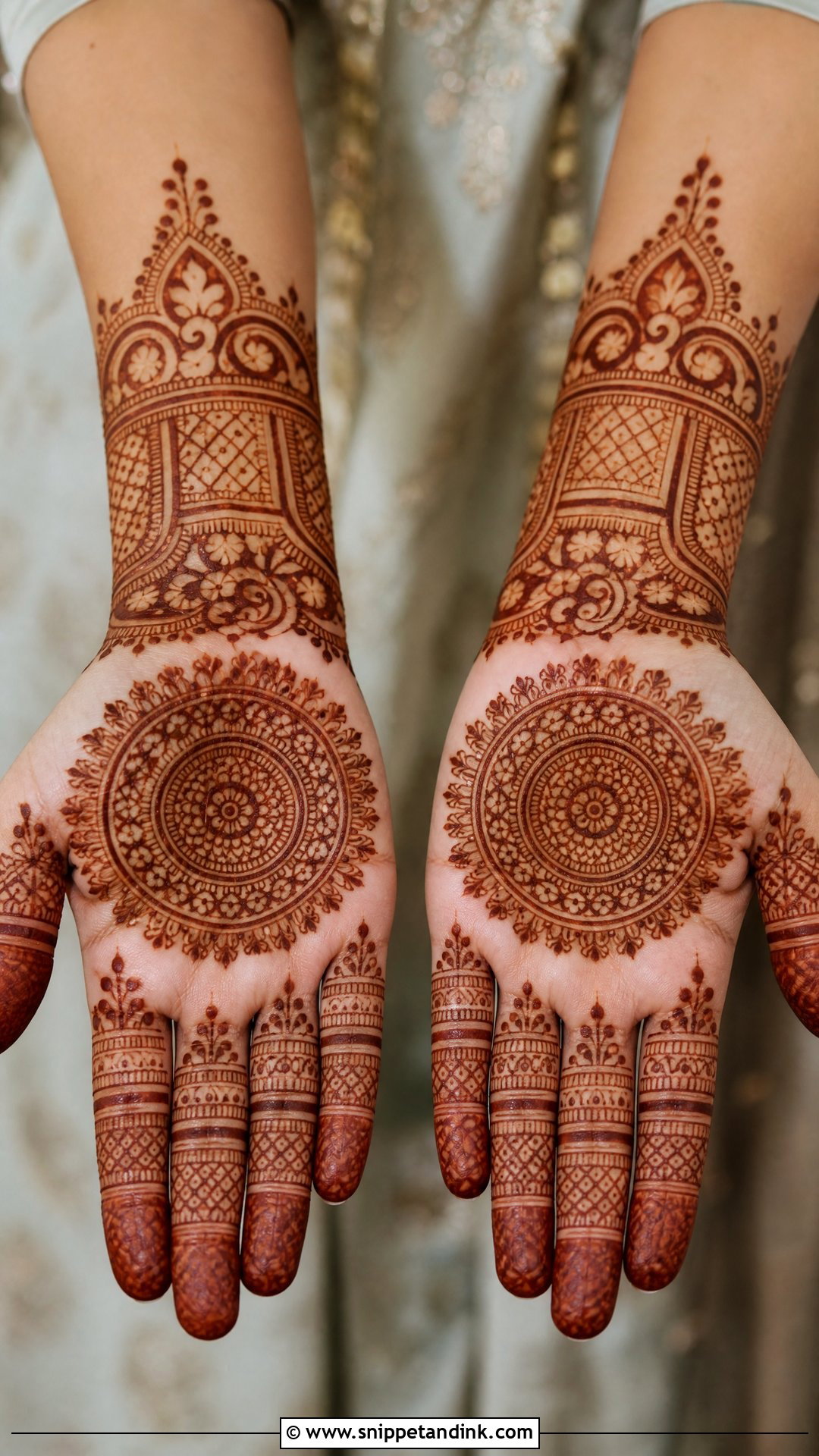 Front Hand Muslim Bridal Mehndi Design - Snippet and Ink - 20 Bridal Mehndi Designs Muslim Bride
