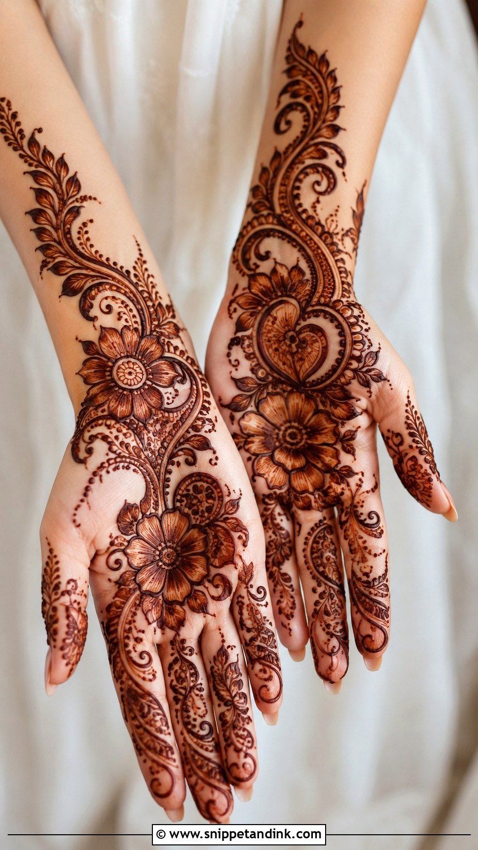 Front Hand Pakistani Mehndi Design - Snippet and Ink - 35 Stylish Front Hand Mehndi Designs
