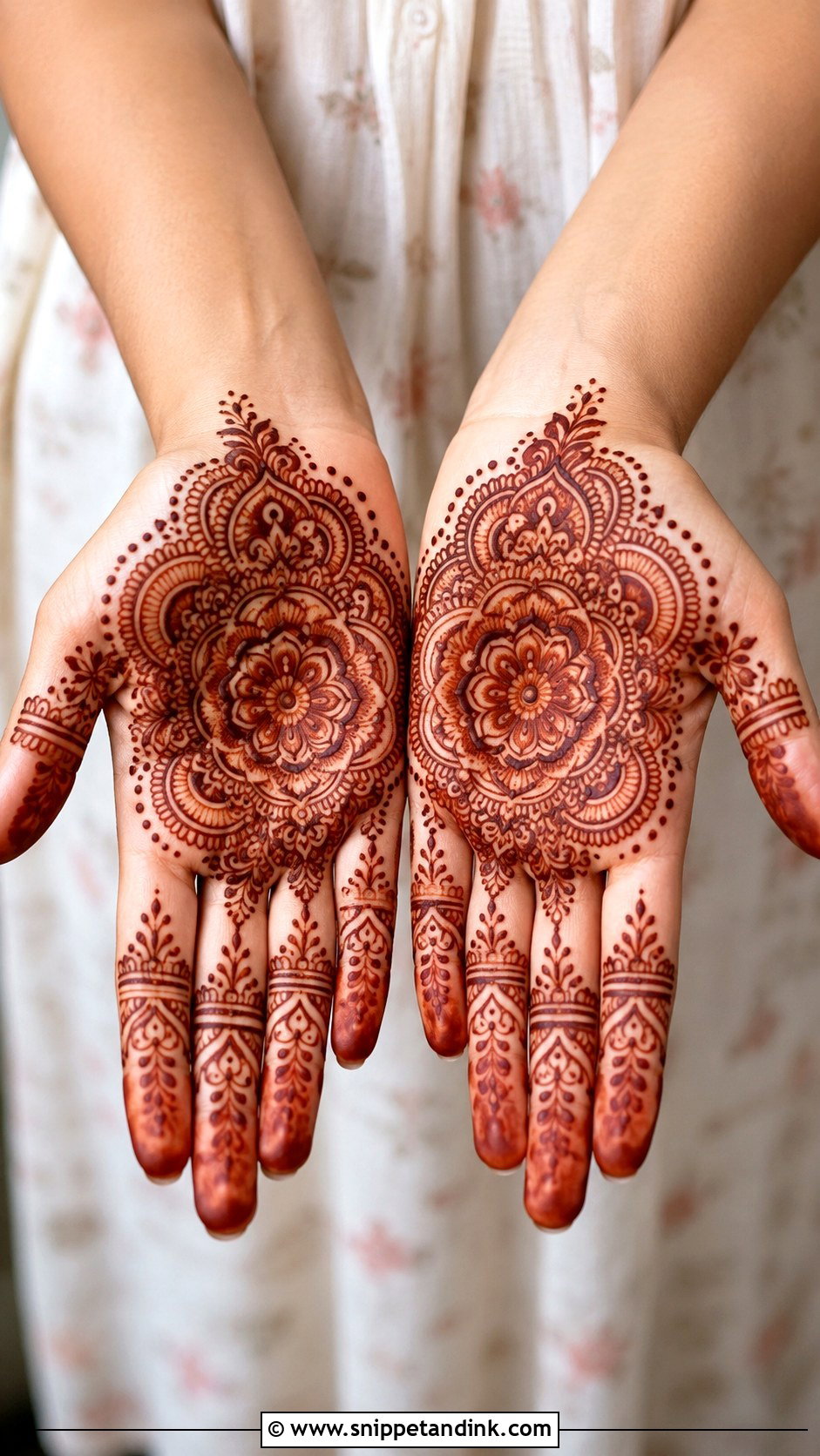 Front Hand Palm Mehndi Design - Snippet and Ink - 35 Front Hand Mehndi Designs