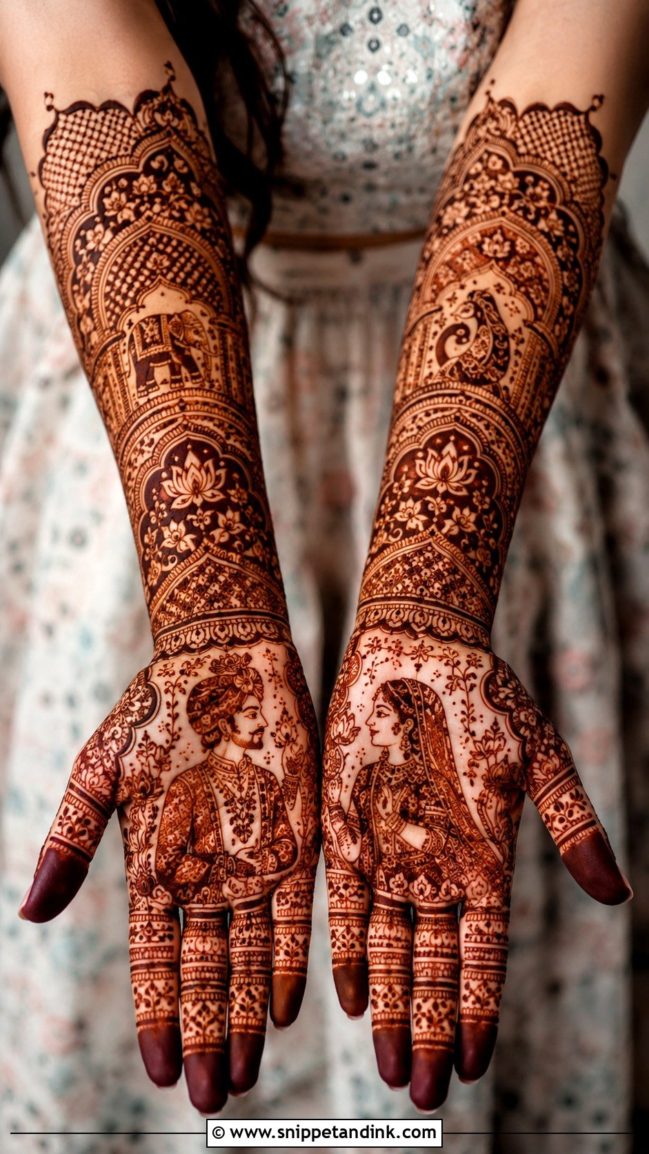 Front Hand Rajasthani Mehndi Design - Snippet and Ink - 35 Front Hand Mehndi Designs