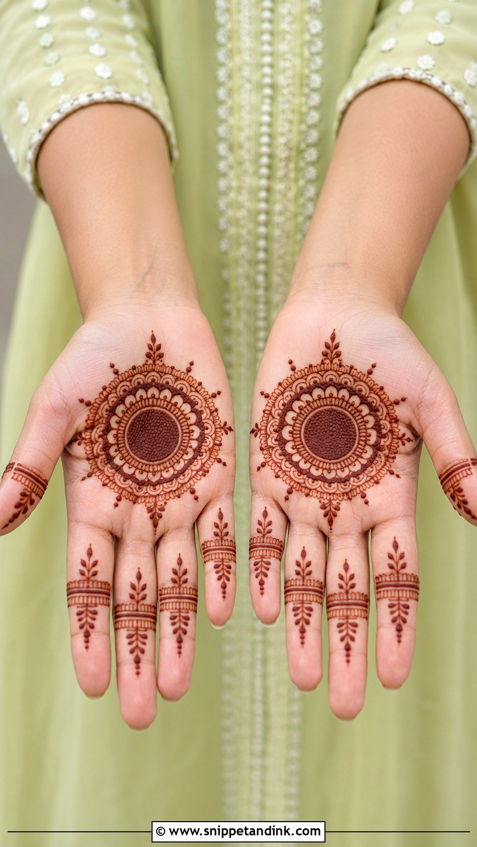 Front Hand Tikki Mehndi Design - Snippet and Ink - 35 Latest Unique Front Hand Mehndi Designs