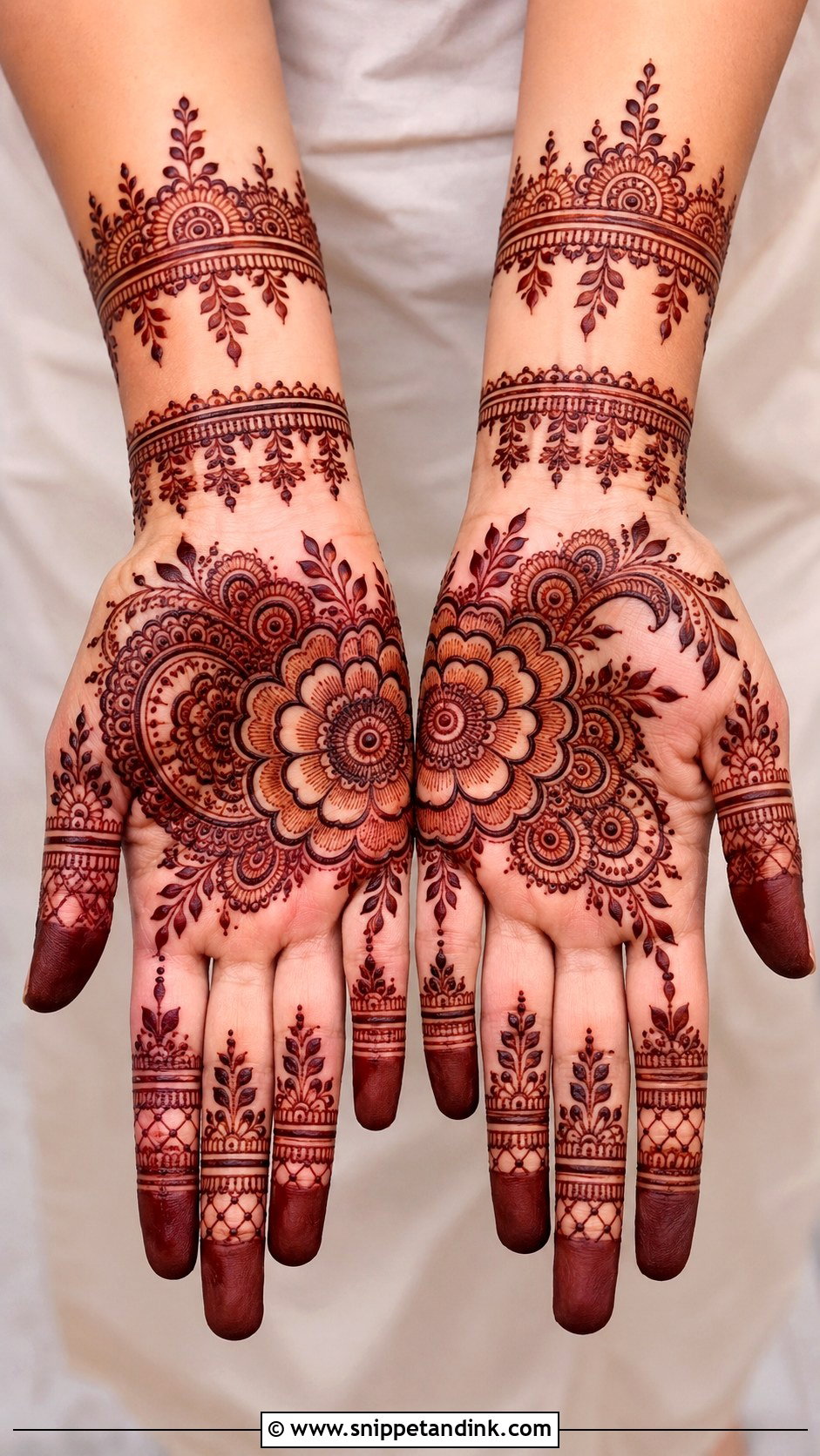 Front Hand Trendy Mehndi Design - Snippet and Ink - 35 Stylish Front Hand Mehndi Designs