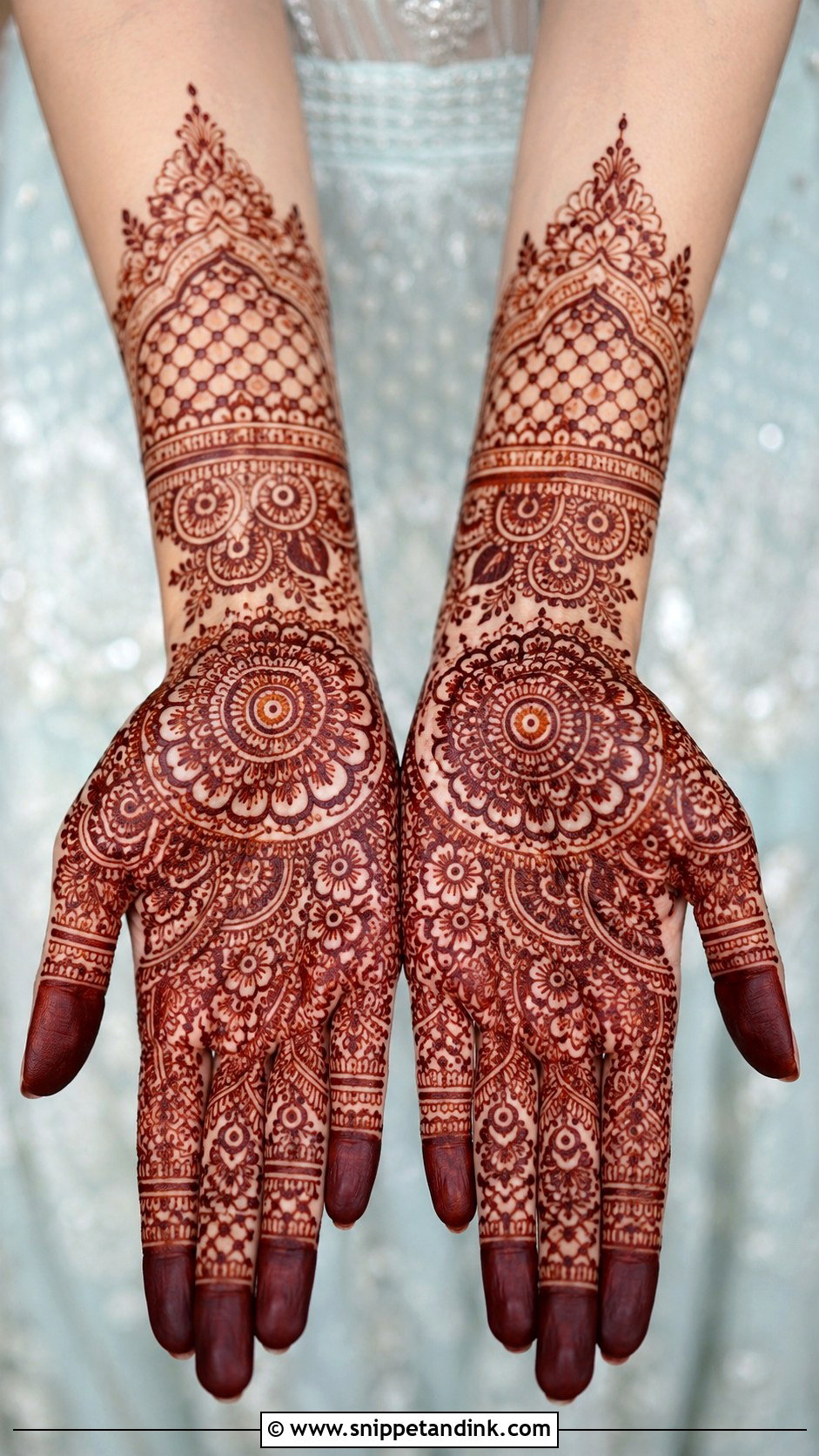 Front Hand Wedding Mehndi Design - Snippet and Ink - 35 Front Hand Mehndi Designs