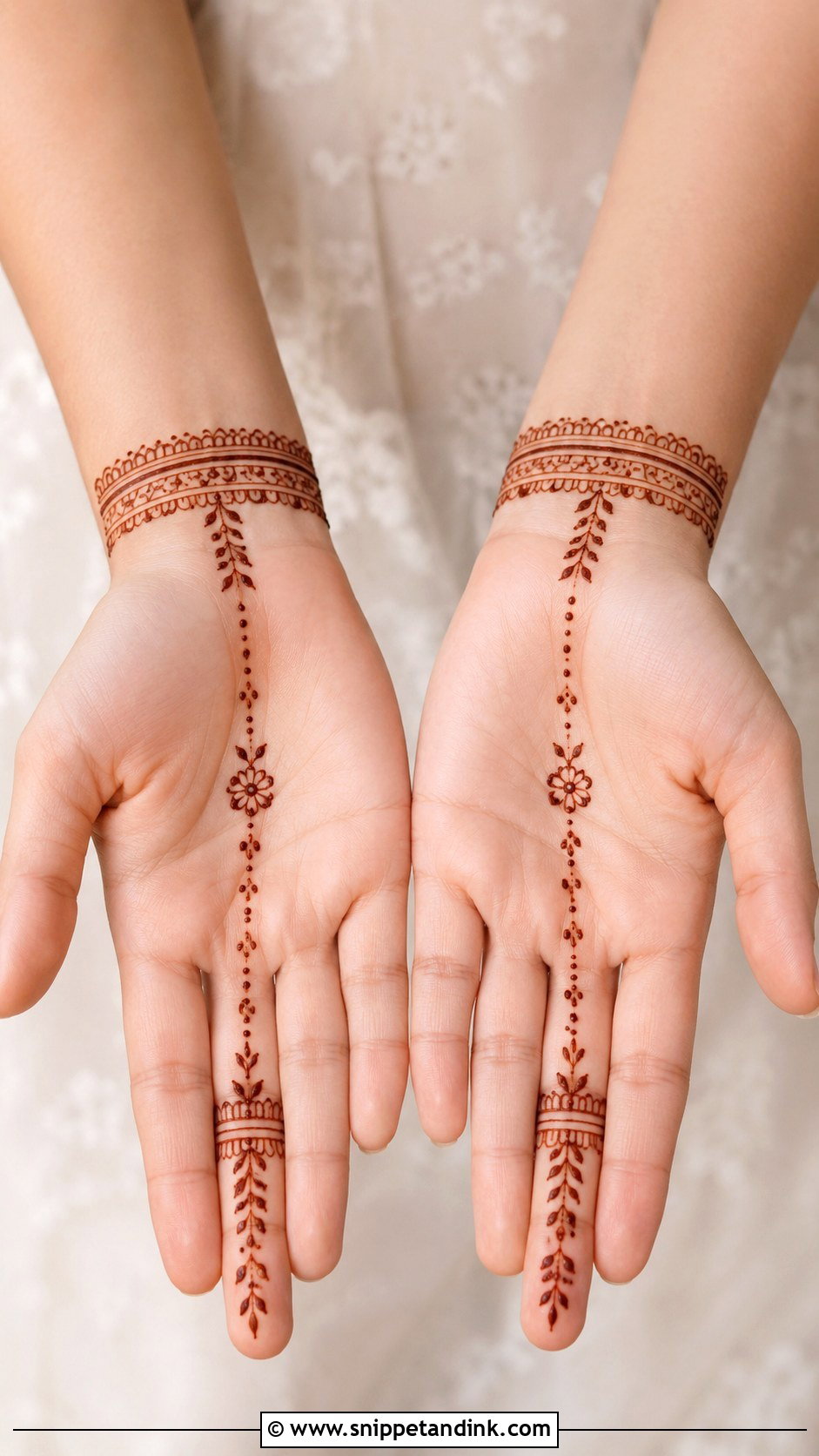 Front Hand Wrist To Finger Mehndi Design - Snippet and Ink - 35 Modern Front Hand Mehndi Designs
