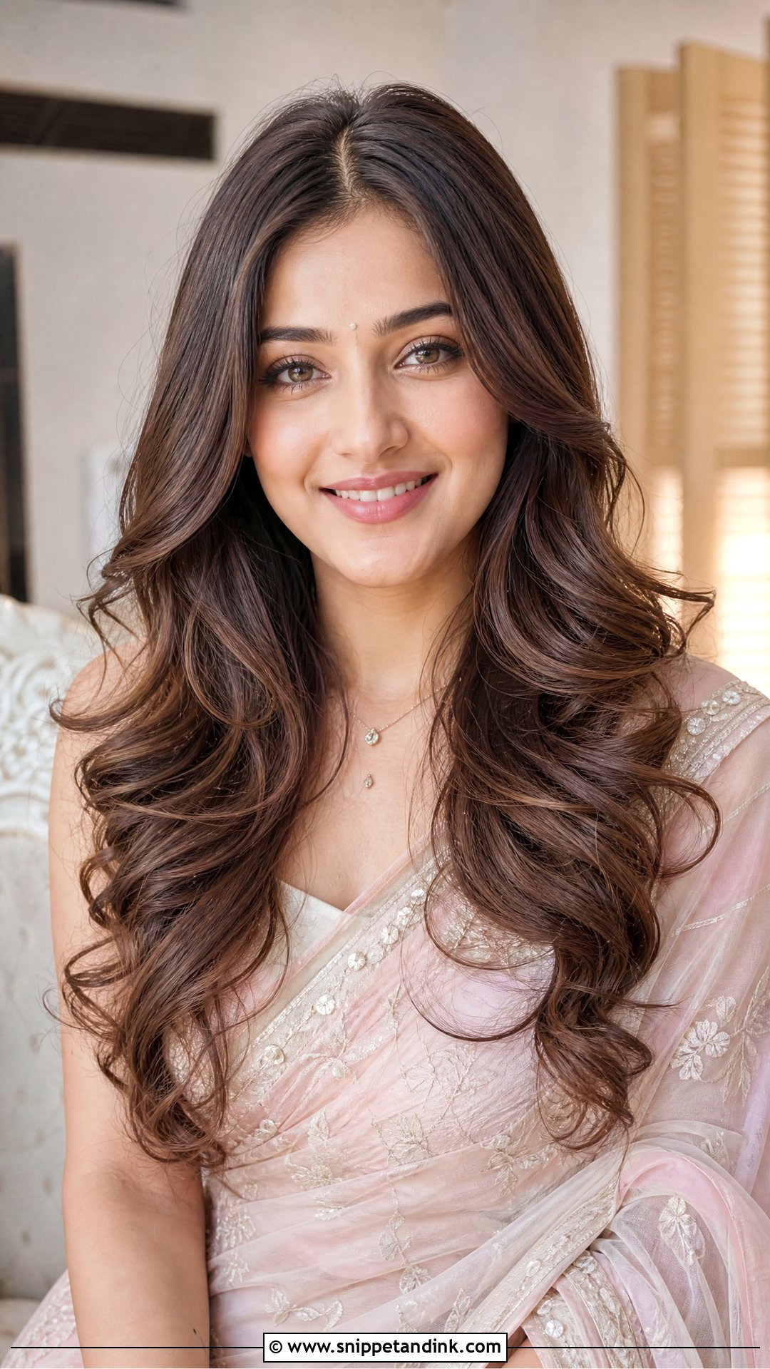 Front Layers Open Hairstyle For Indian Wedding - Snippet and Ink - 15 Front Hairstyles Indian Wedding for Open Hair