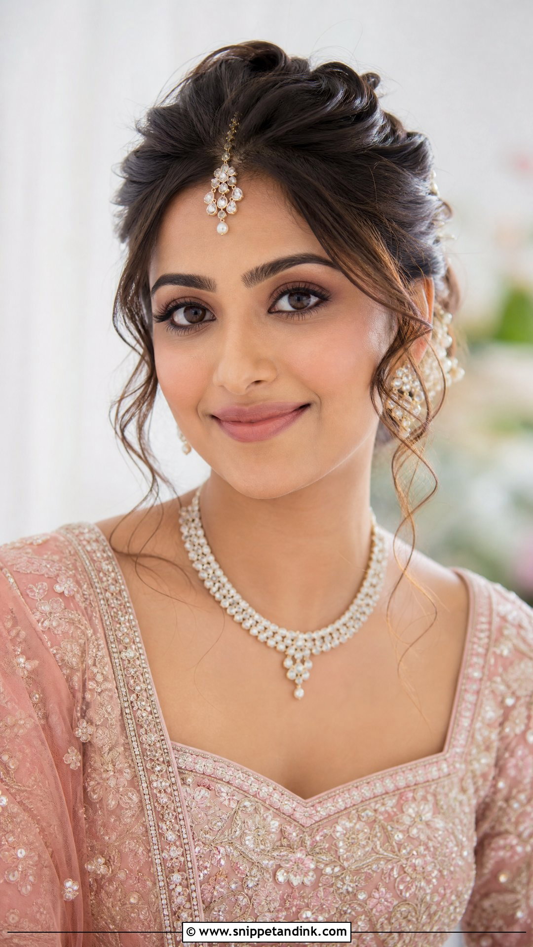 Front Look Bridal Juda With Soft Curls - Snippet and Ink - 15 Front Look Bridal Juda Hairstyles