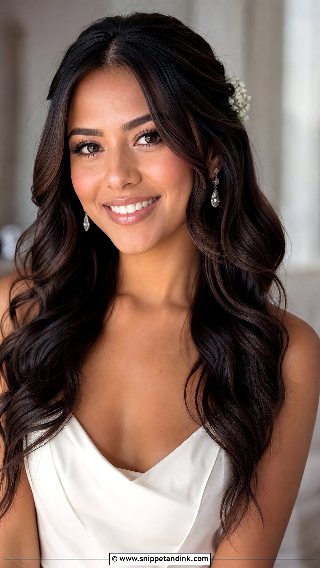 Front Open Waves Wedding Hairstyle - Snippet and Ink - 15 Front Hairdo Wedding Hairstyles
