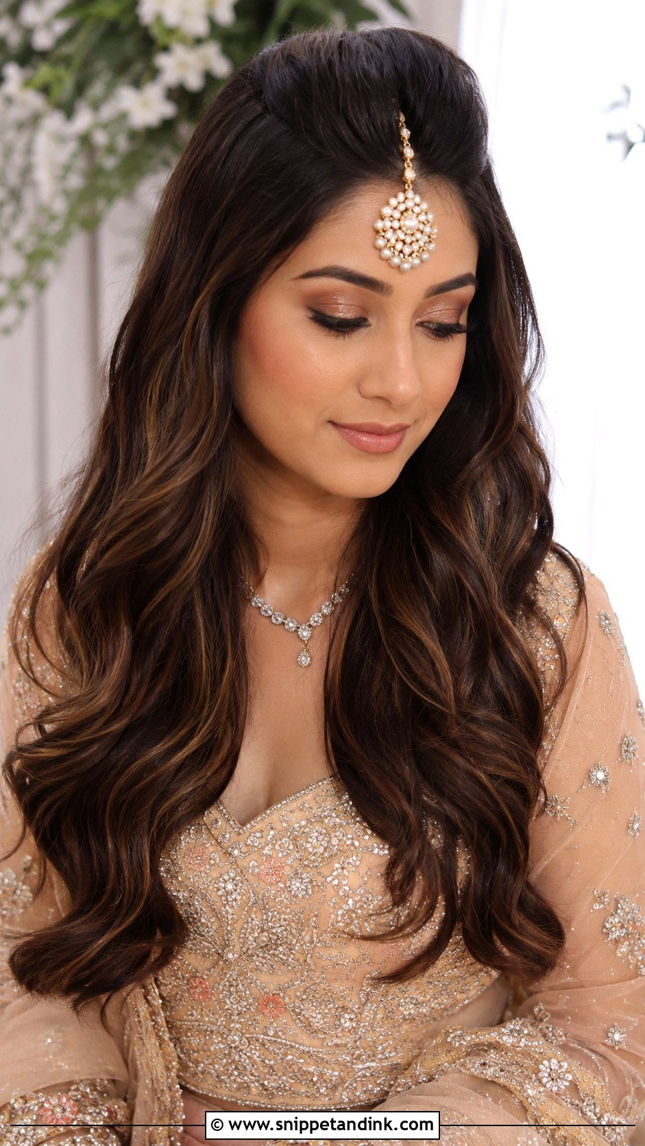 Front Poof With Soft Waves - Snippet and Ink - 25 Indian Front Hair Styles for Wedding