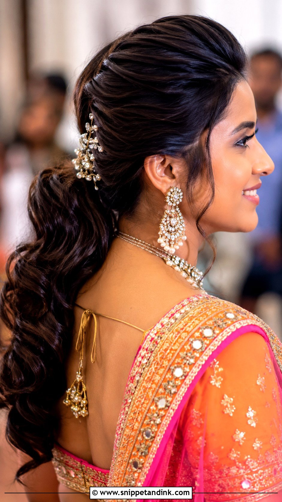 Front Puff Hairstyle For Chaniya Choli Wedding - Snippet and Ink - 15 Hairstyle for Chaniya Choli Wedding Ideas