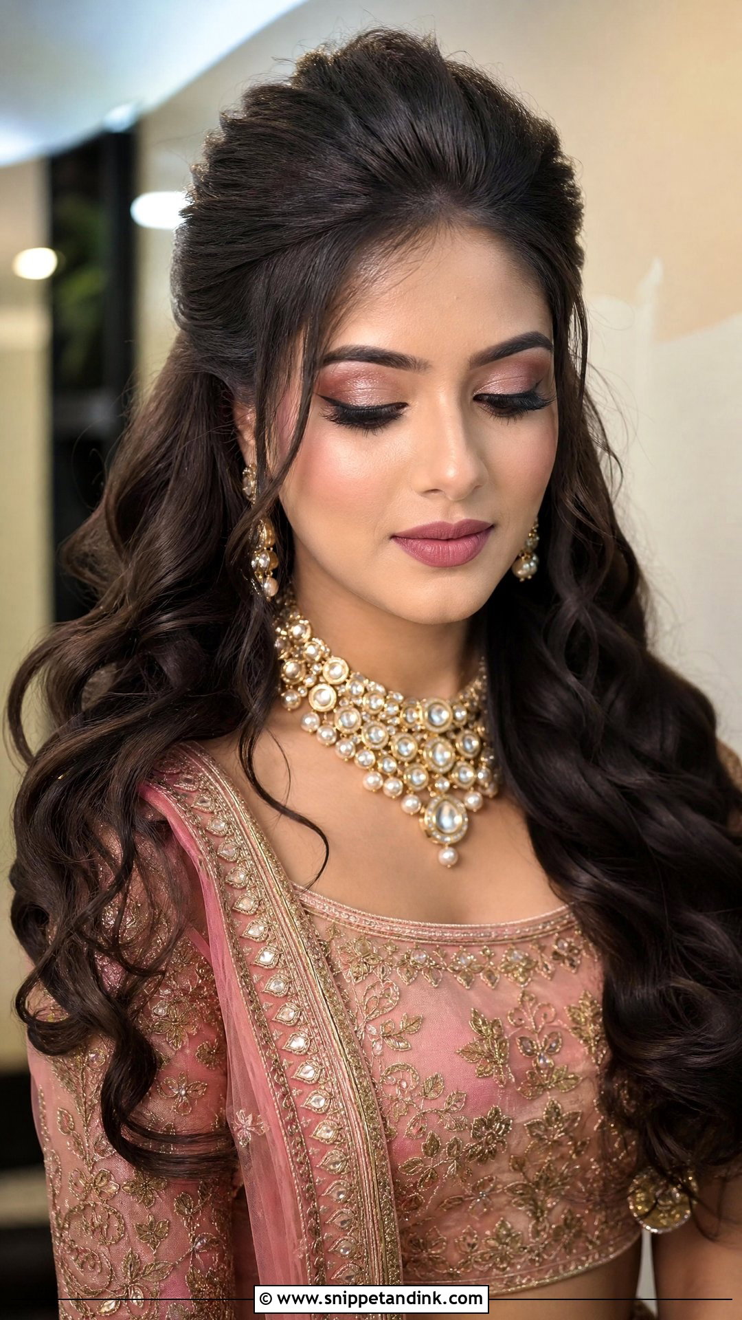 Front Puff Open Hairstyle For Indian Wedding - Snippet and Ink - 15 Front Hairstyles Indian Wedding for Open Hair