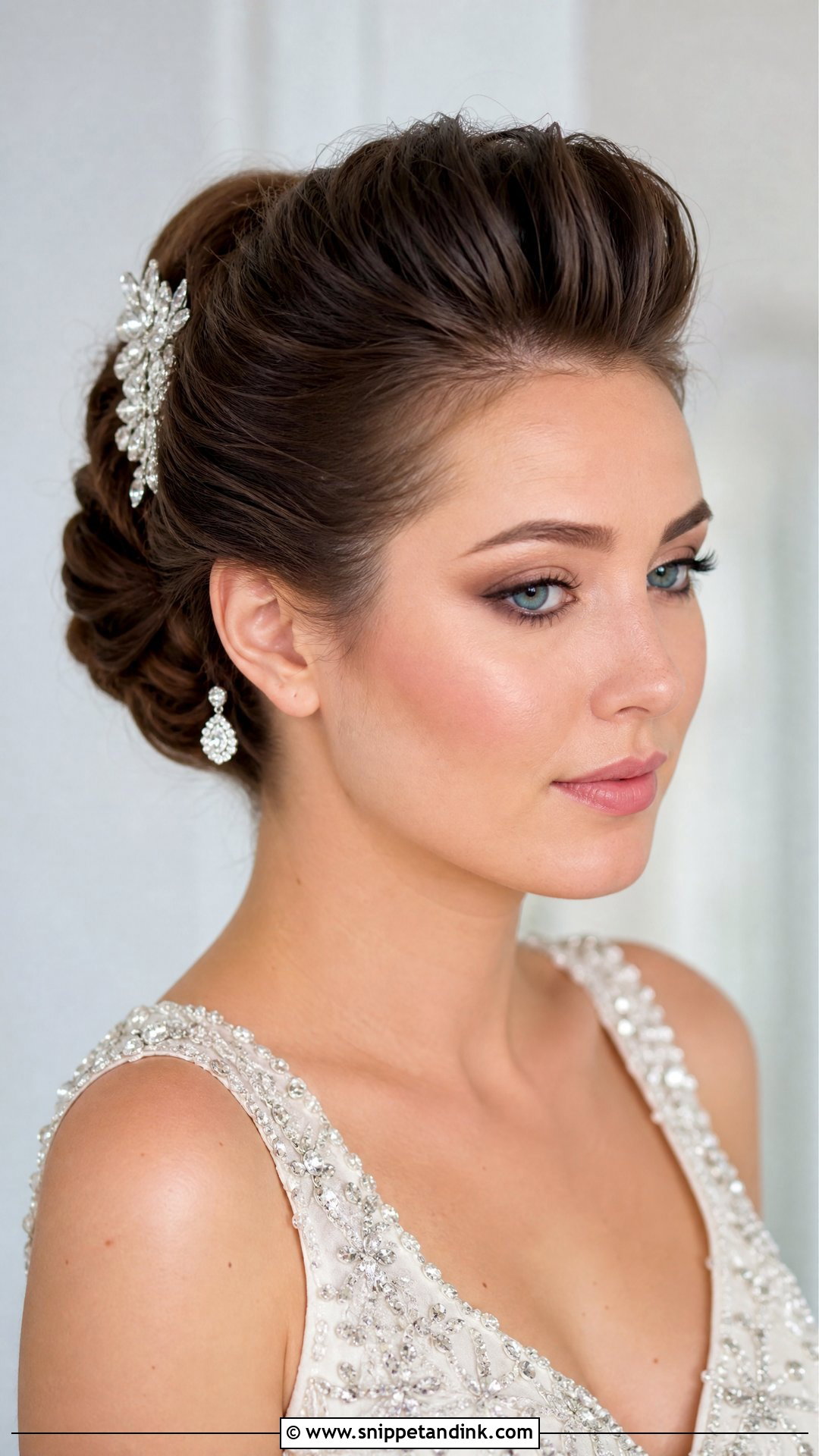 Front Quiff With Updo for Wedding - Snippet and Ink - 25 Front Hairstyle for Wedding Ideas